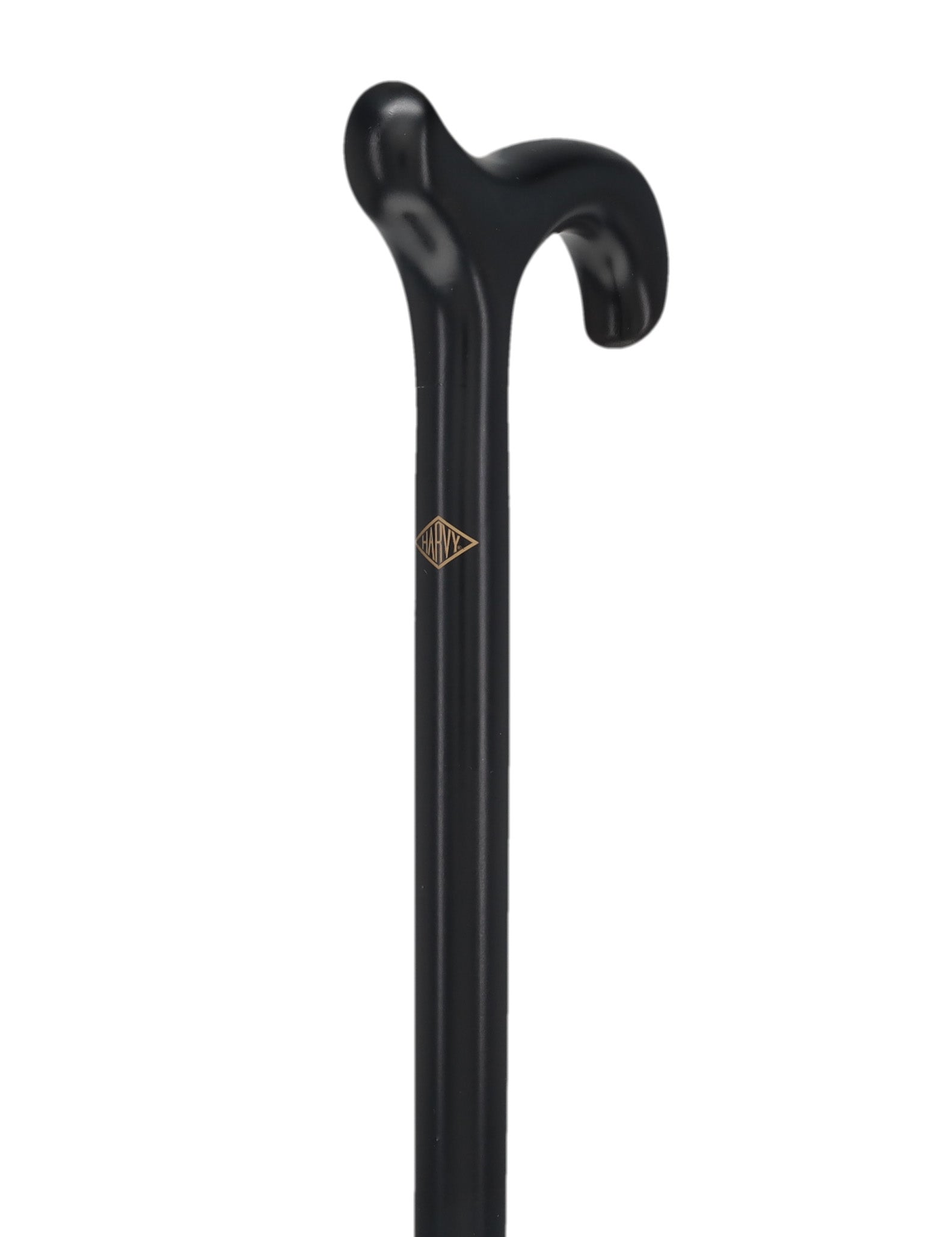 Elegant Black Derby Walking Cane: Beechwood