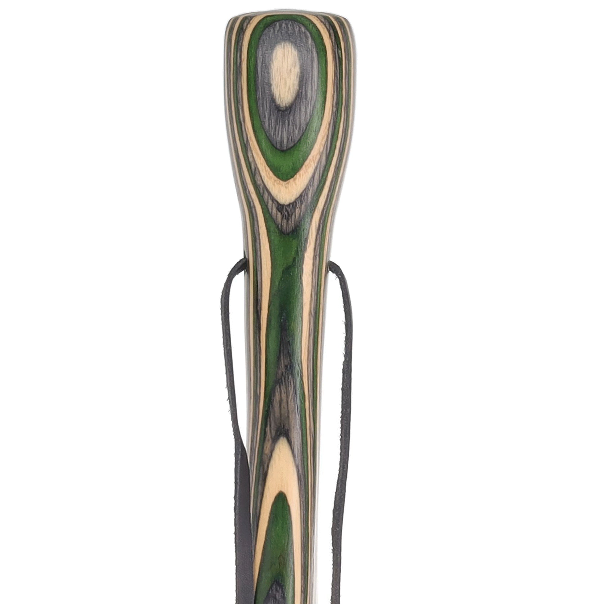 USA-Made Hiking Staff Bean Laminated Colorwood: Compass