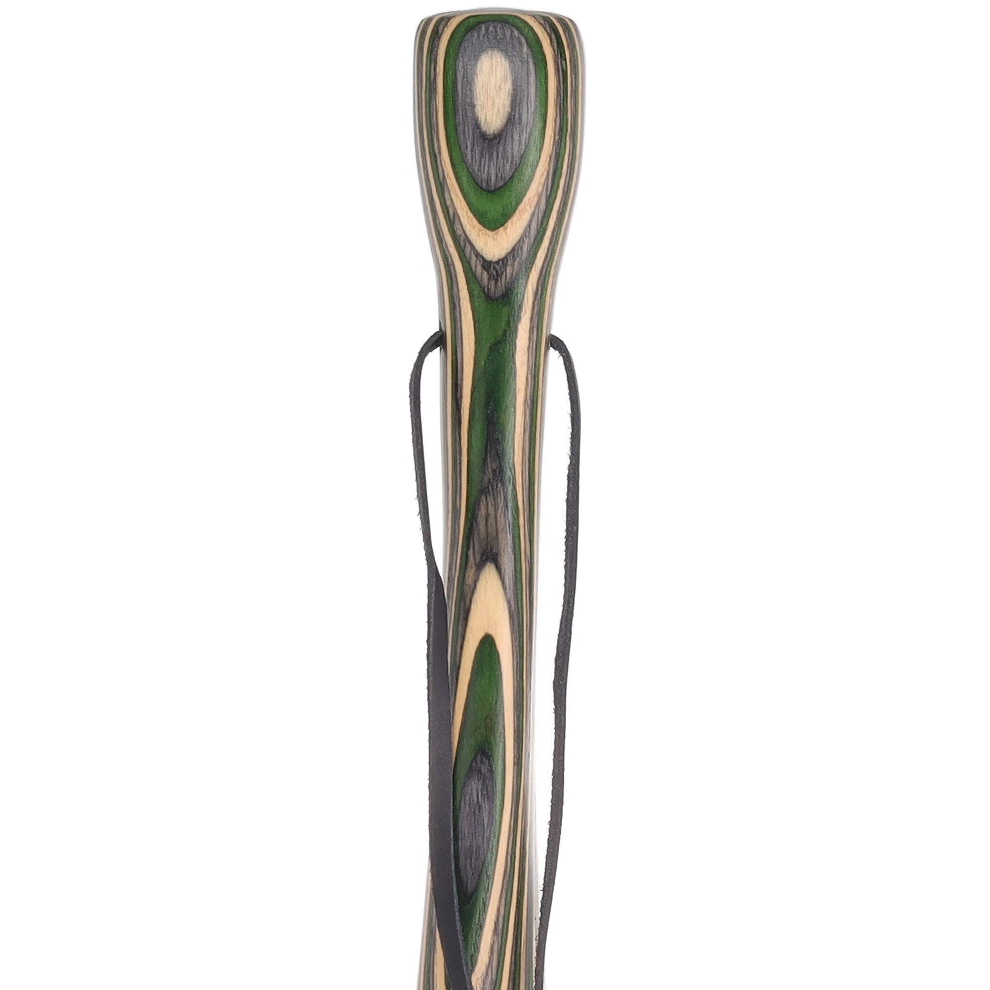 USA-Made Hiking Staff Bean Laminated Colorwood: Compass