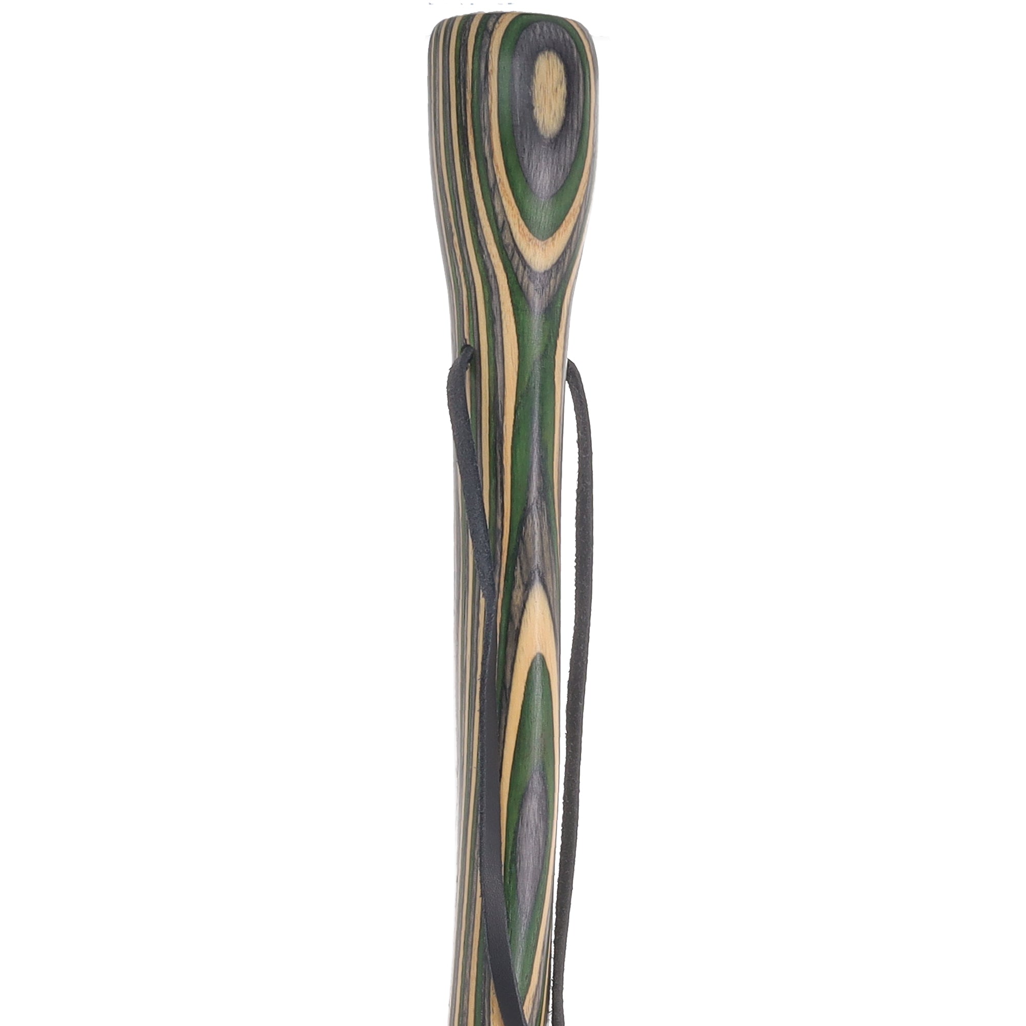 USA-Made Hiking Staff Bean Laminated Colorwood: Compass