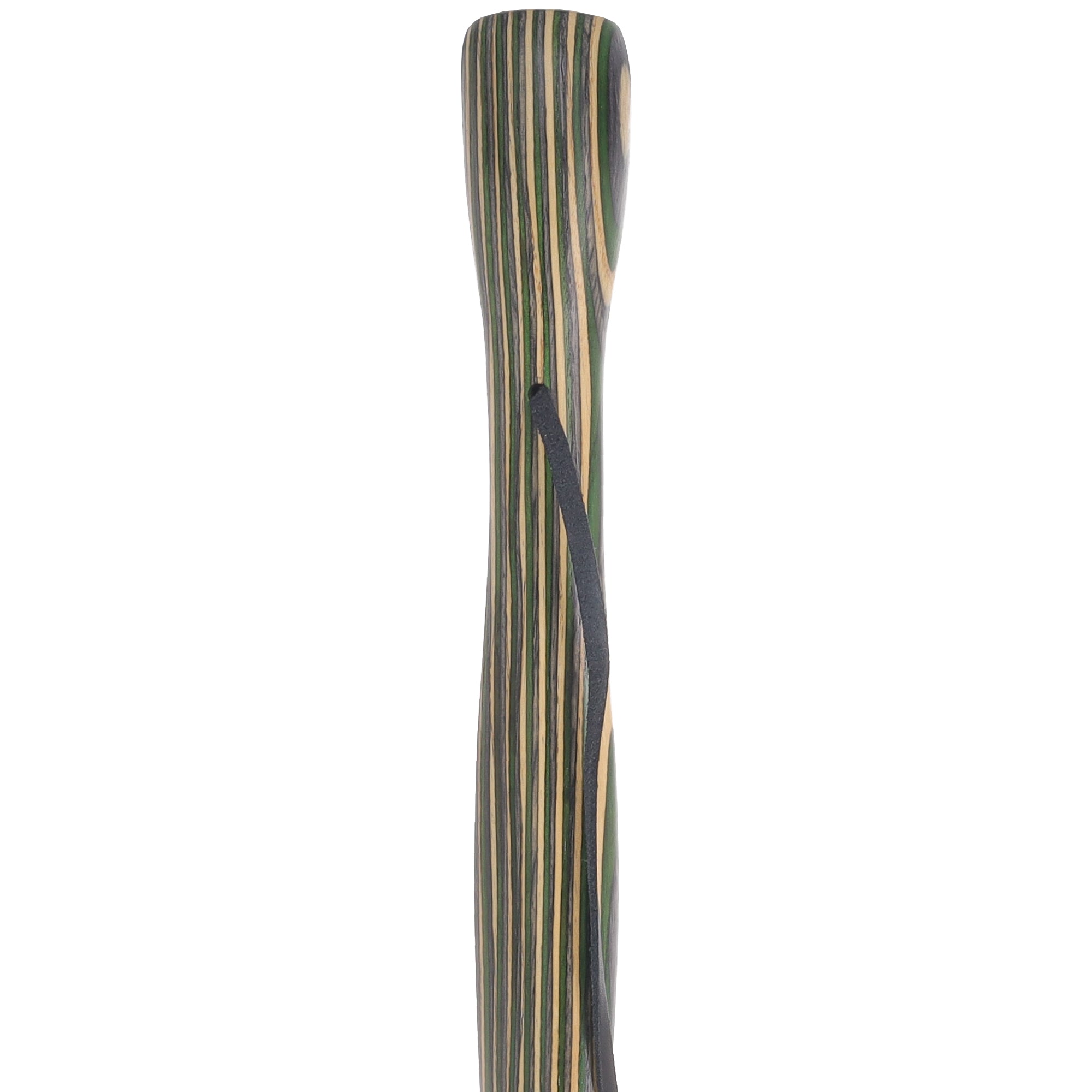 USA-Made Hiking Staff Bean Laminated Colorwood: Compass