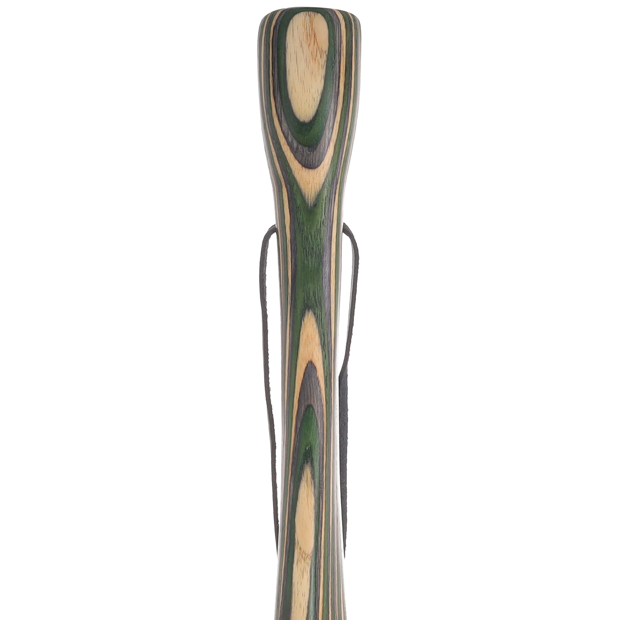 USA-Made Hiking Staff Bean Laminated Colorwood: Compass