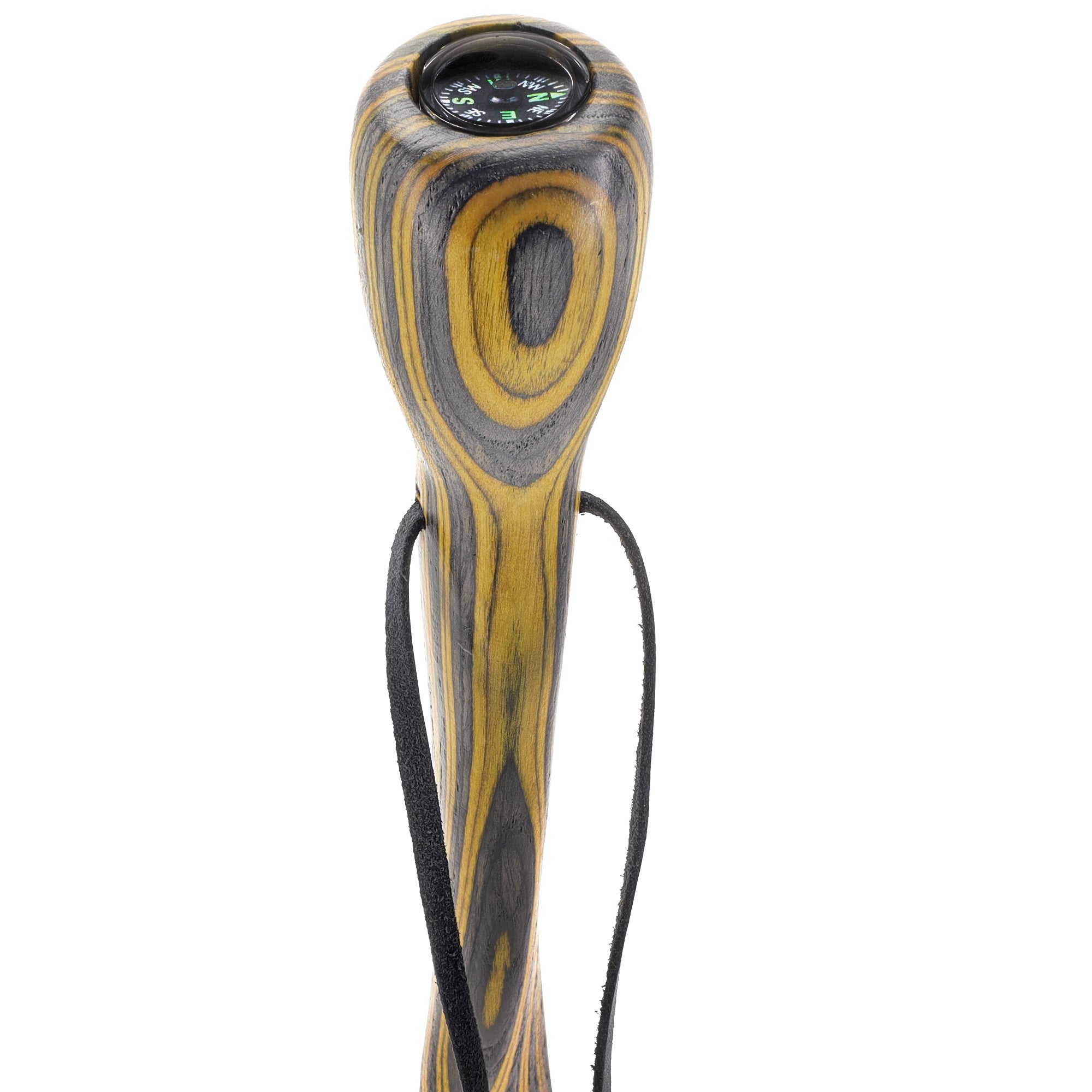 USA-Made Black & Yellow Colortone Staff: Maple, Compass