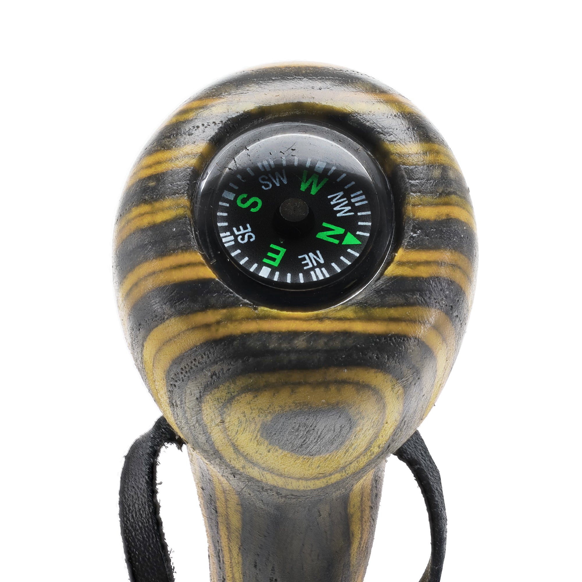 USA-Made Black & Yellow Colortone Staff: Maple, Compass