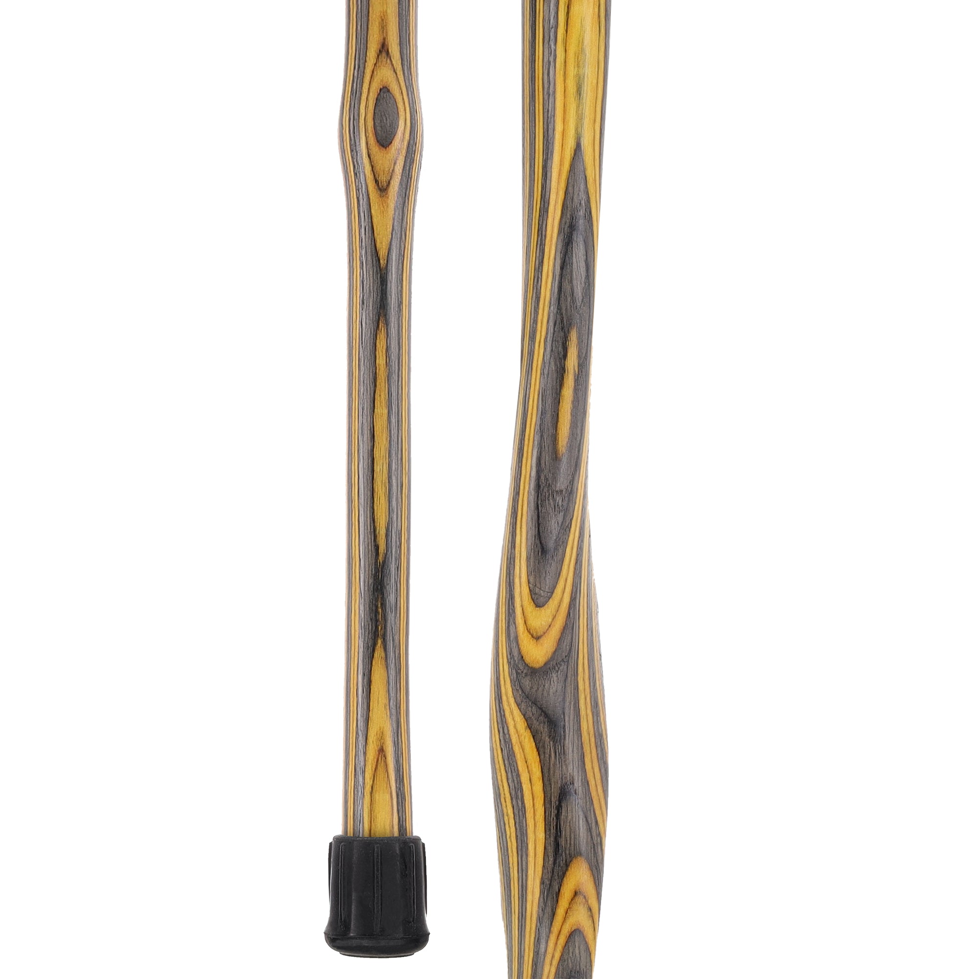 USA-Made Black & Yellow Colortone Staff: Maple, Compass