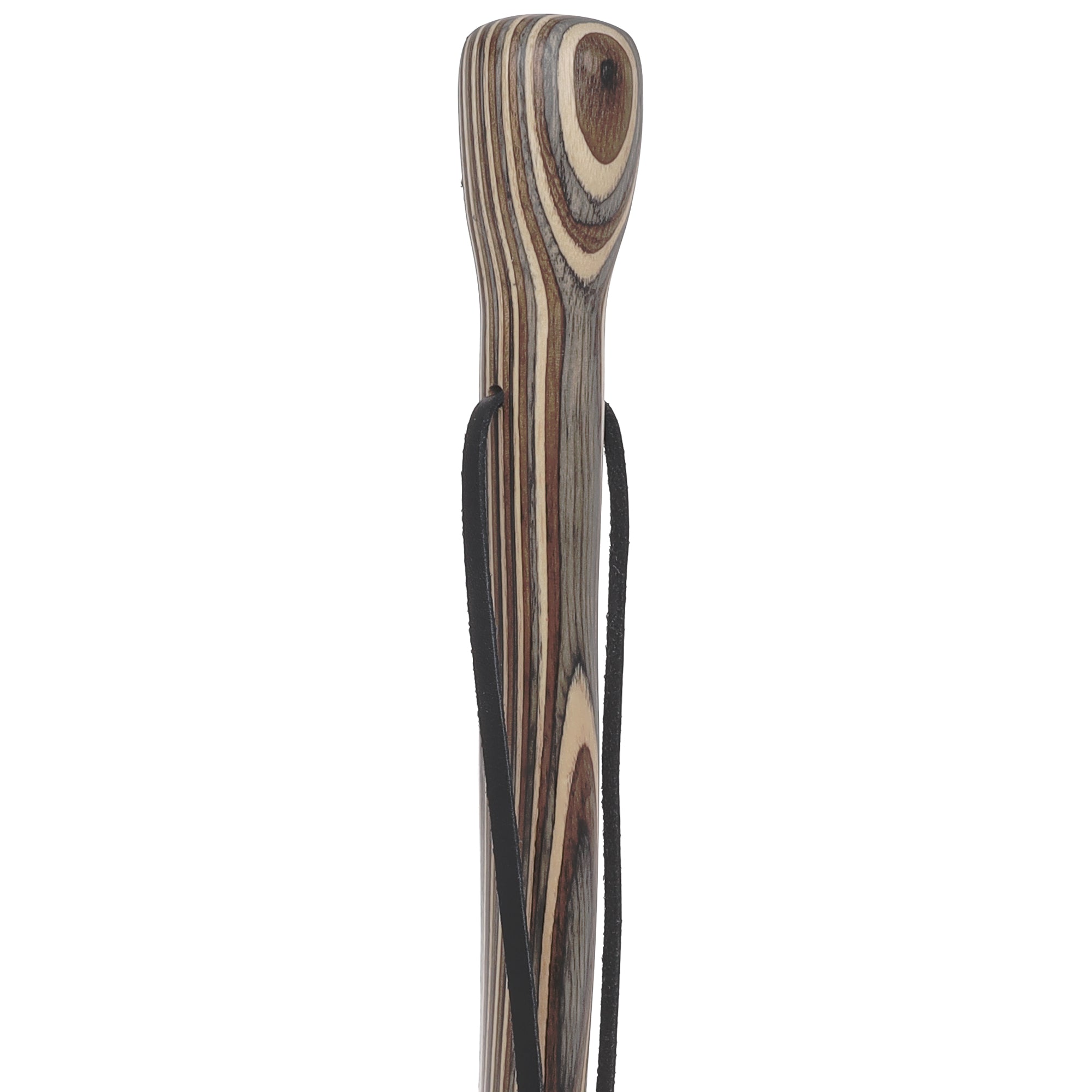 USA-Made Buckskin Colorwood Hiking Staff: Maple, Compass