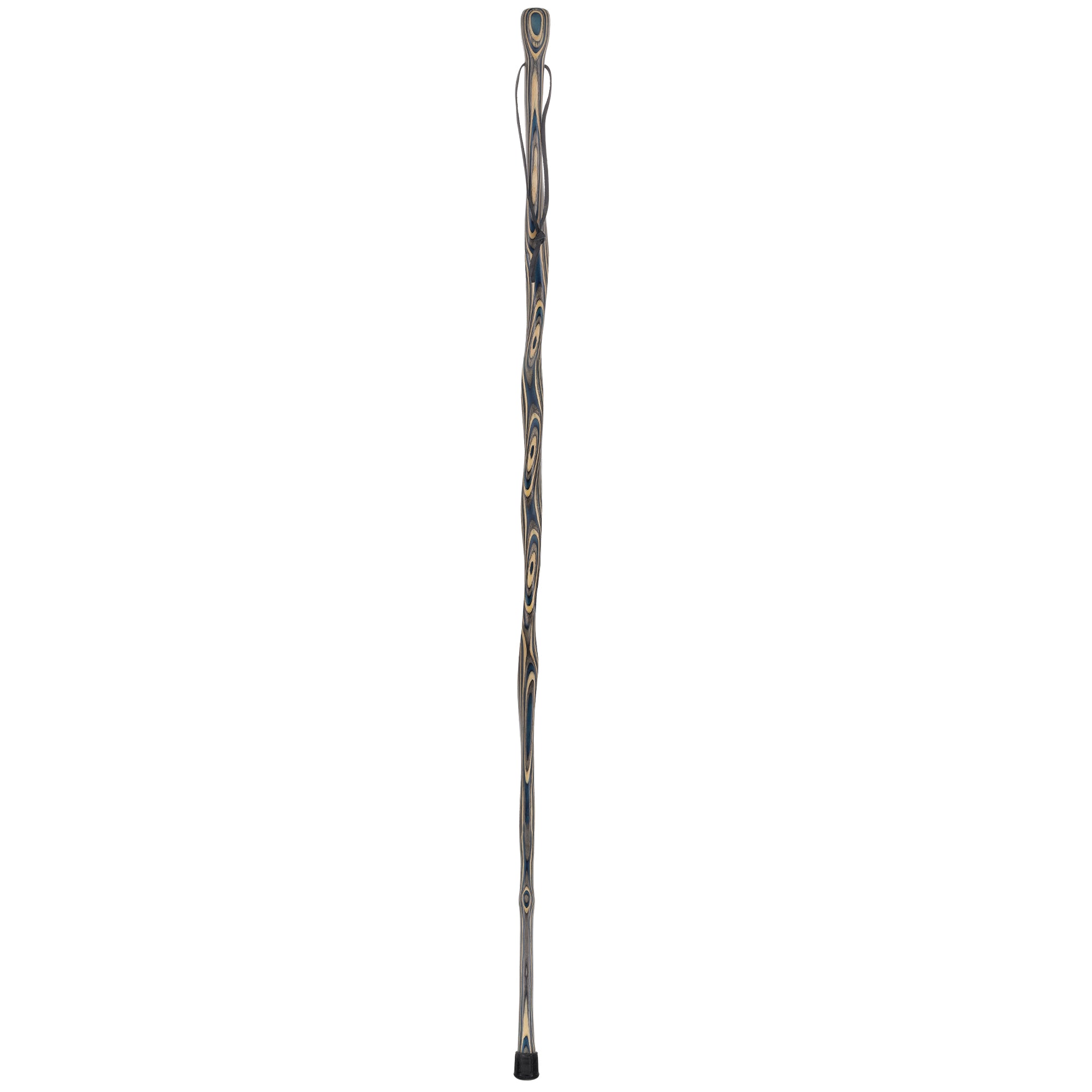 USA-Made Caribbean Wave Hiking Staff: Maple, Compass