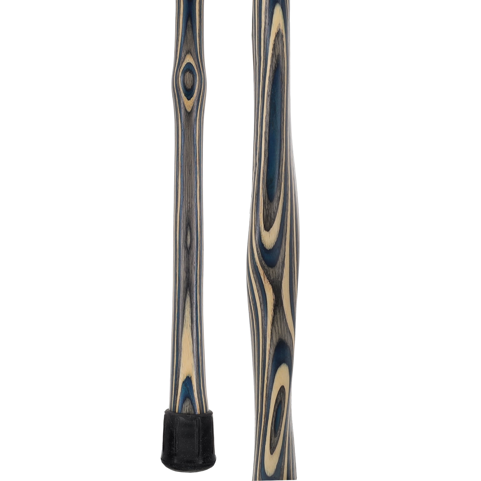 USA-Made Caribbean Wave Hiking Staff: Maple, Compass