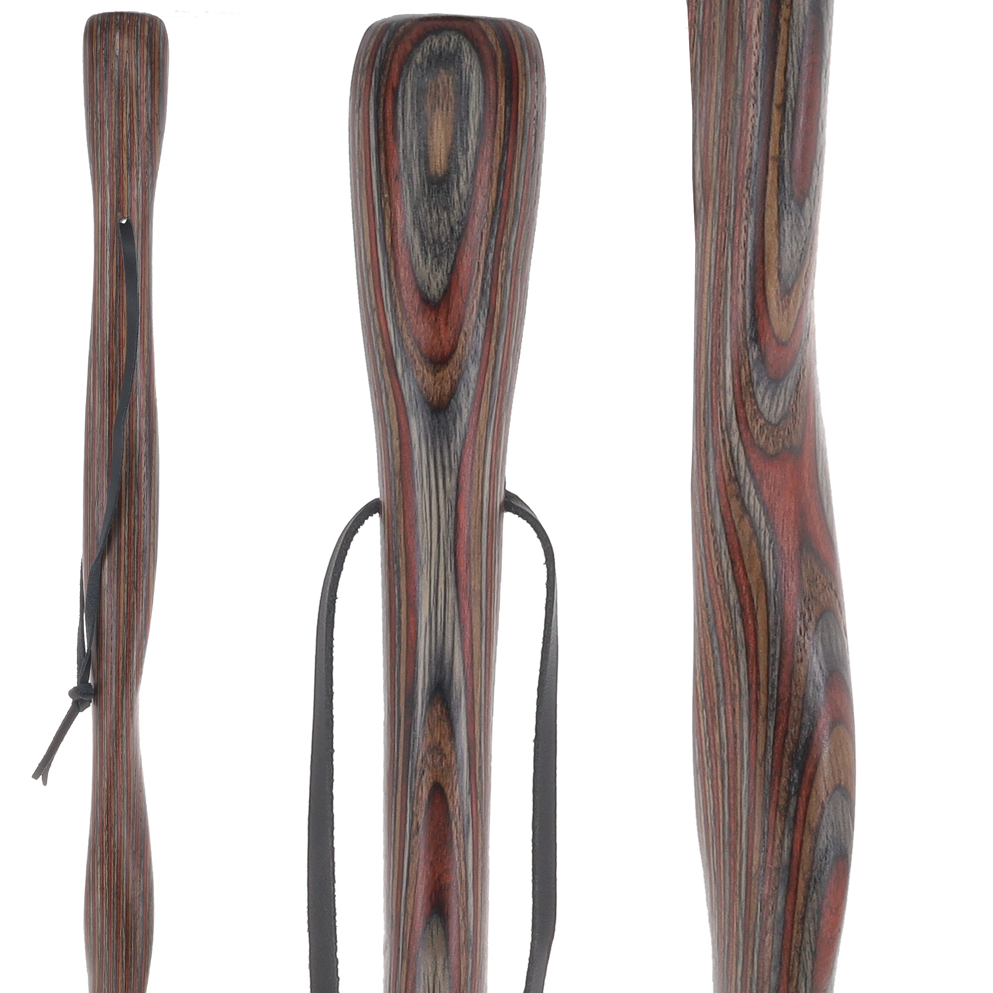 USA-Made Hiking Staff Royal Jacaranda Colorwood: Compass