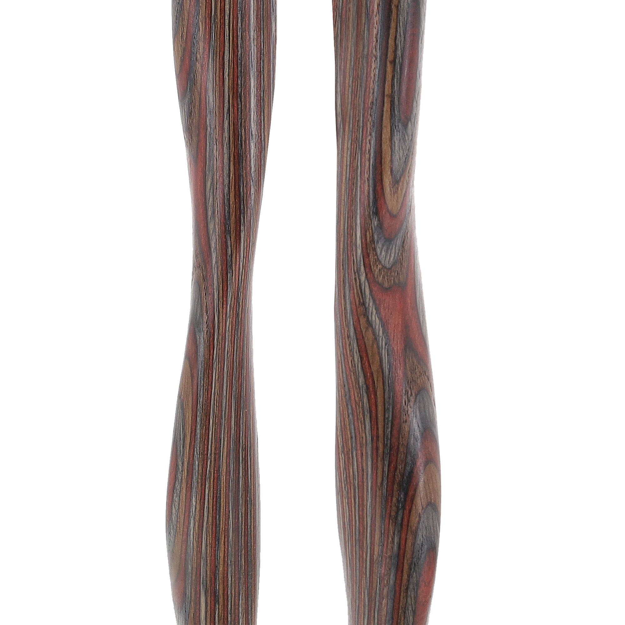 USA-Made Hiking Staff Royal Jacaranda Colorwood: Compass