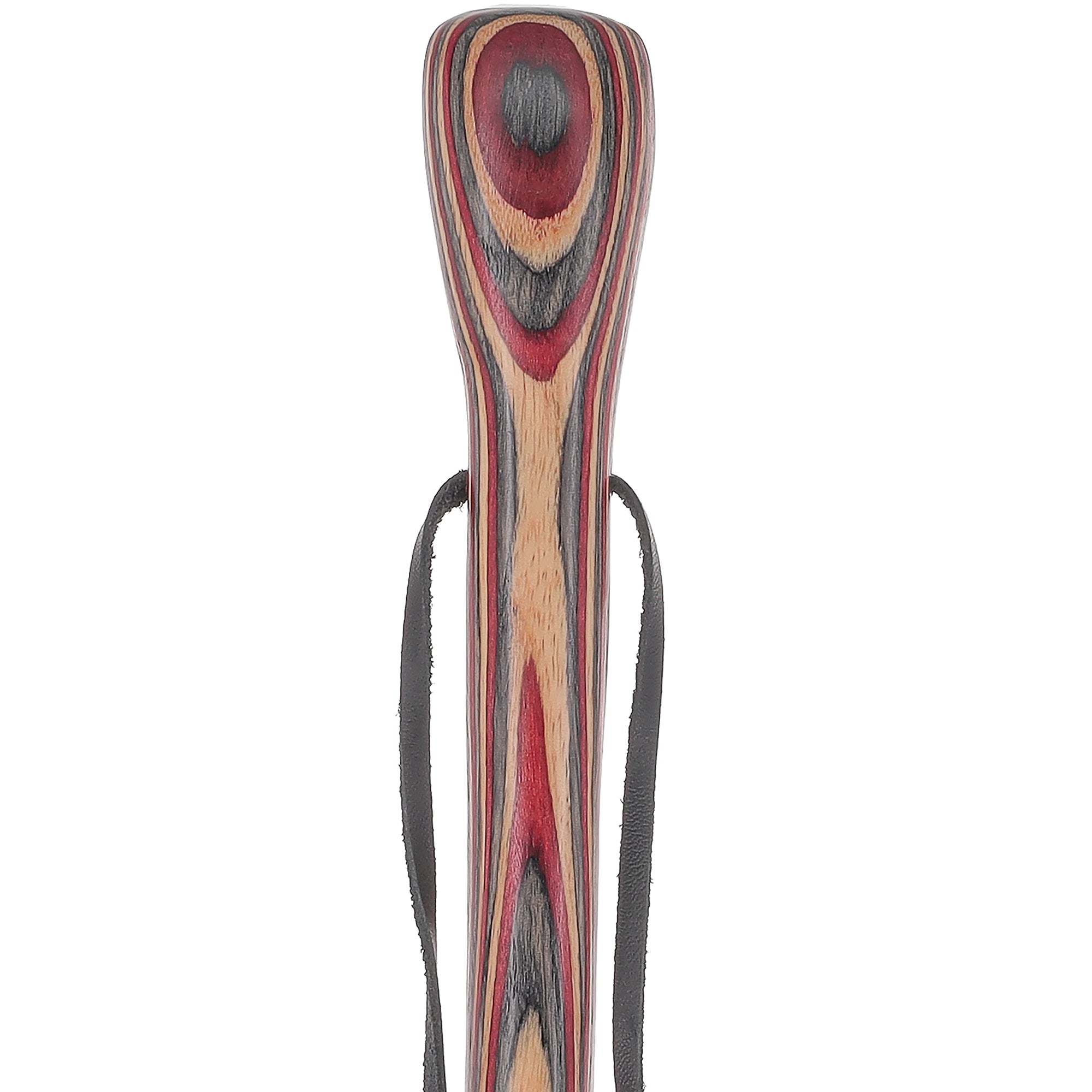 USA-Made Twisted Hiking Staff Ruby Ridge Colorwood & Compass