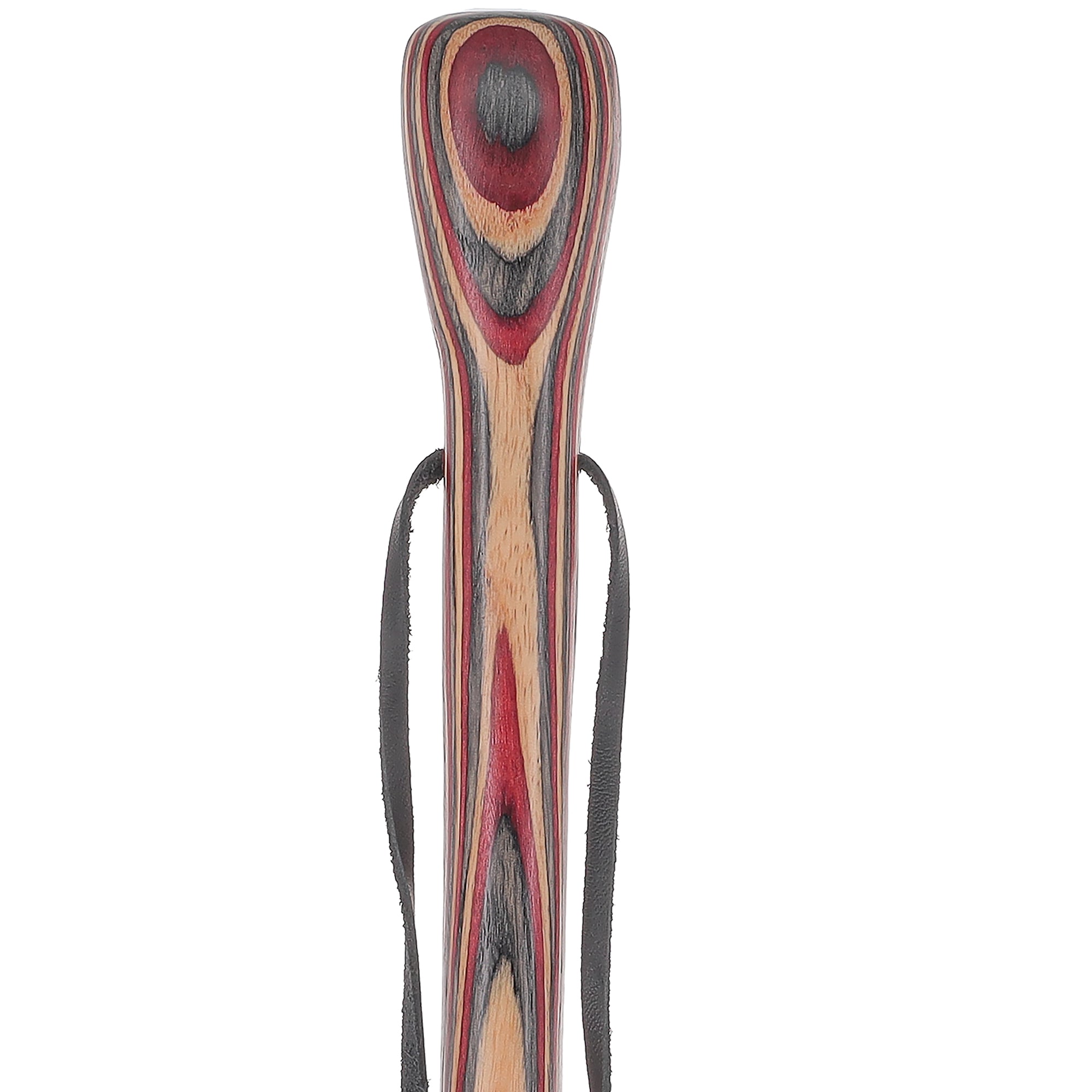 USA-Made Twisted Hiking Staff Ruby Ridge Colorwood & Compass