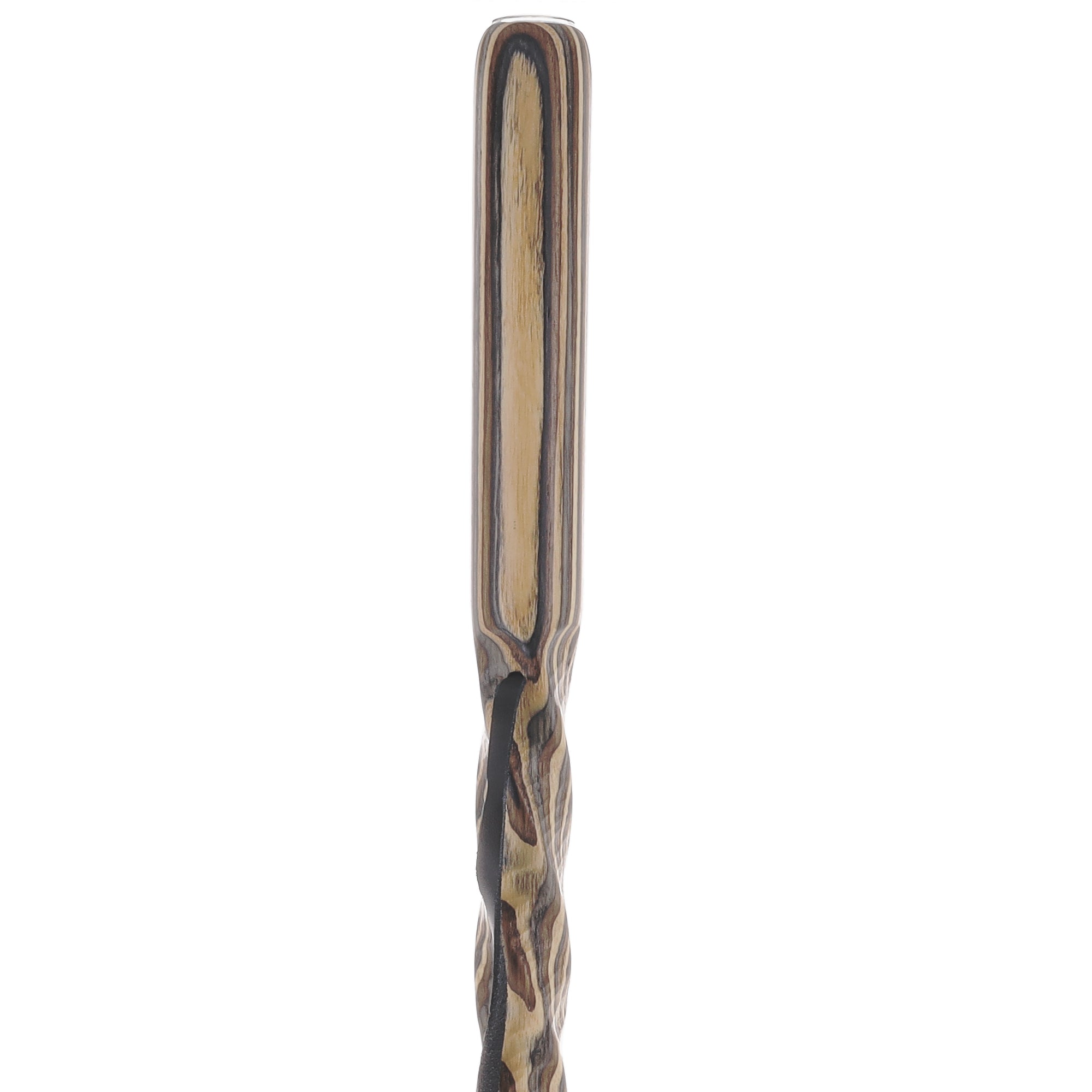 USA-Made Buckskin Colortone Hiking Staff: Rustic, Compass