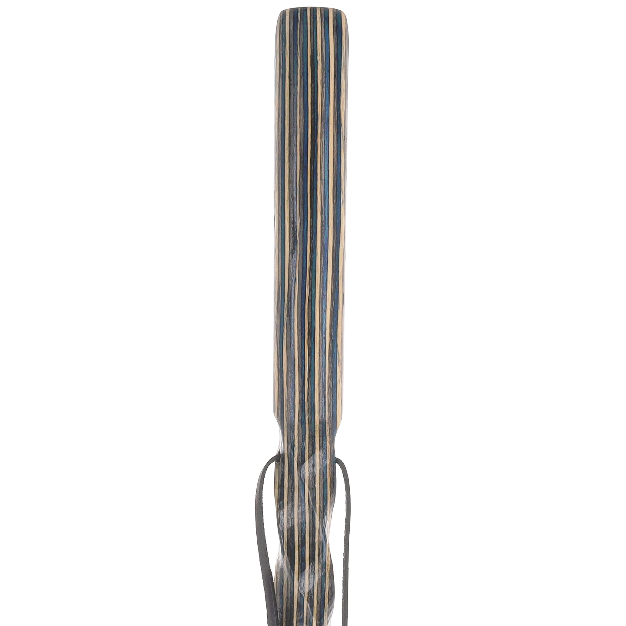 USA-Made Caribbean Wave Colorwood Hiking Staff: Rustic, Compass