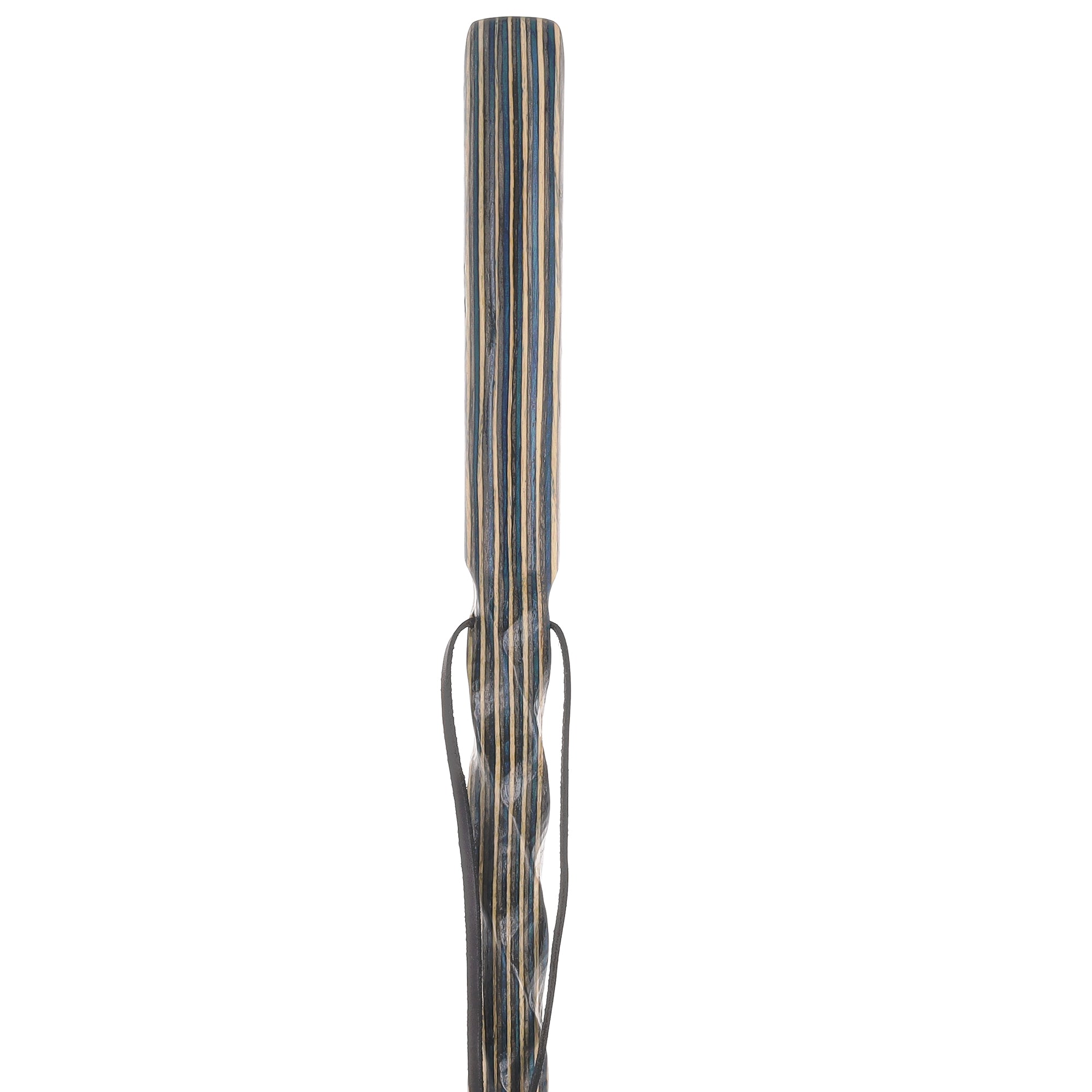 USA-Made Caribbean Wave Colorwood Hiking Staff: Rustic, Compass