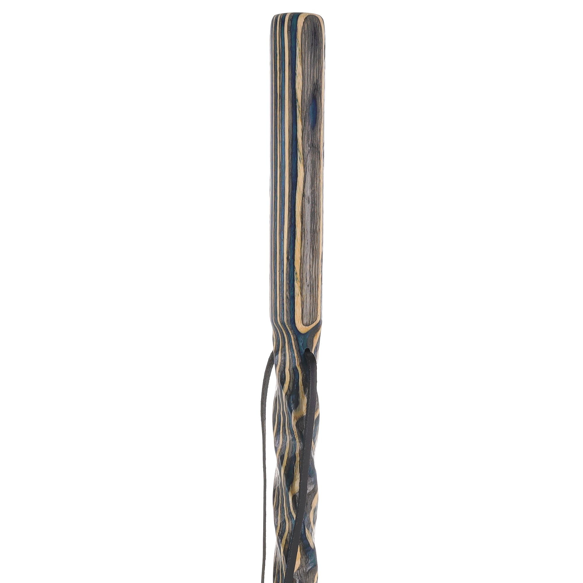 USA-Made Caribbean Wave Colorwood Hiking Staff: Rustic, Compass