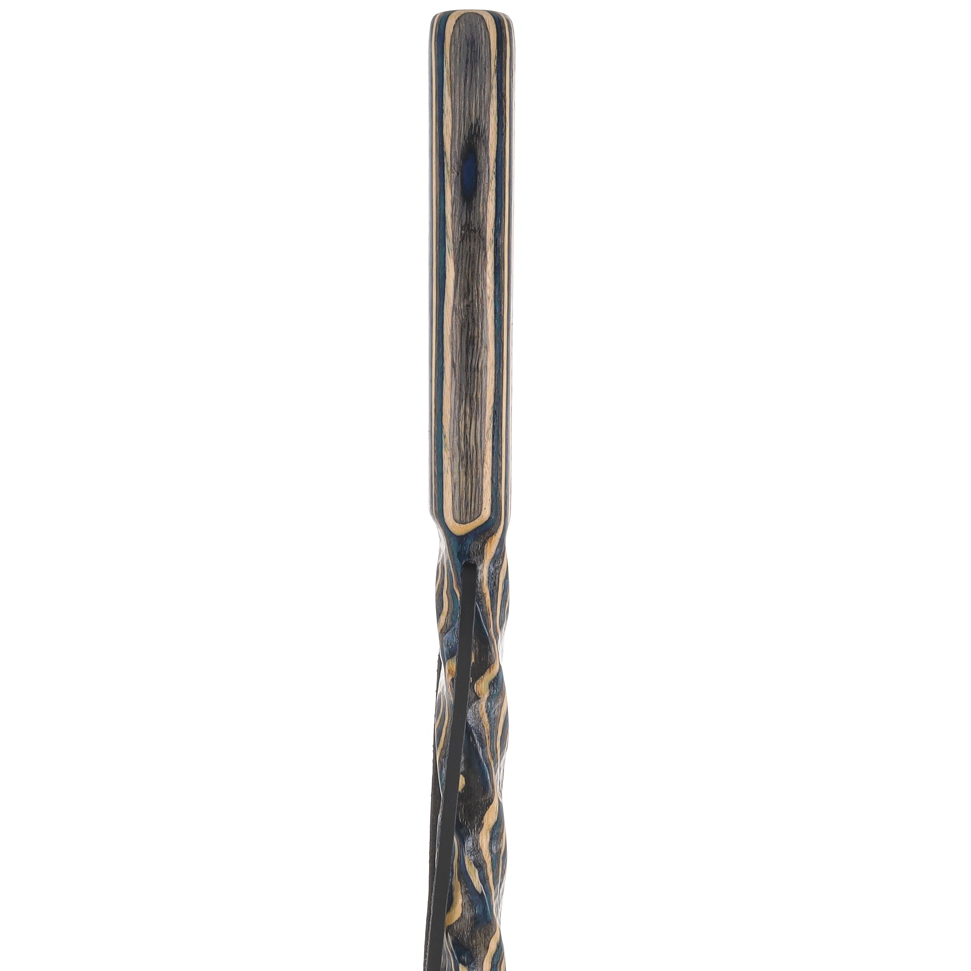 USA-Made Caribbean Wave Colorwood Hiking Staff: Rustic, Compass