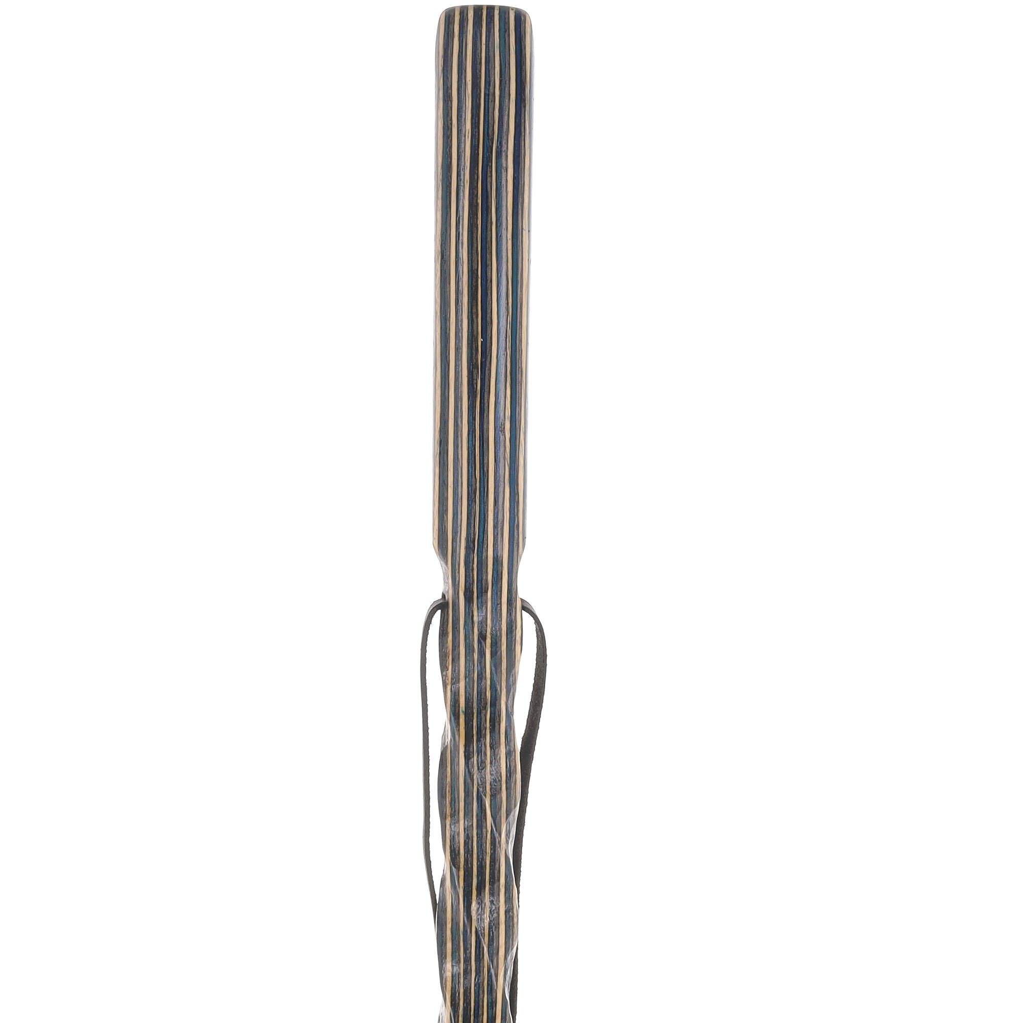 USA-Made Caribbean Wave Colorwood Hiking Staff: Rustic, Compass