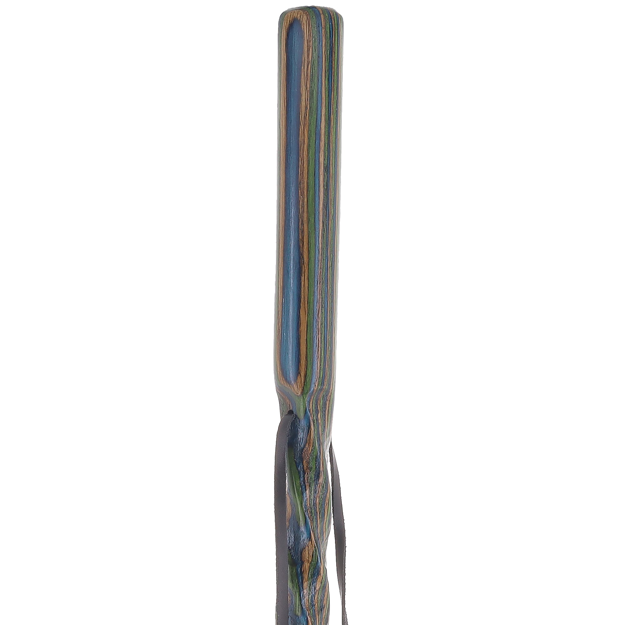 USA-Made Land & Sea Dark Colortone Hiking Staff: Rustic, Compass