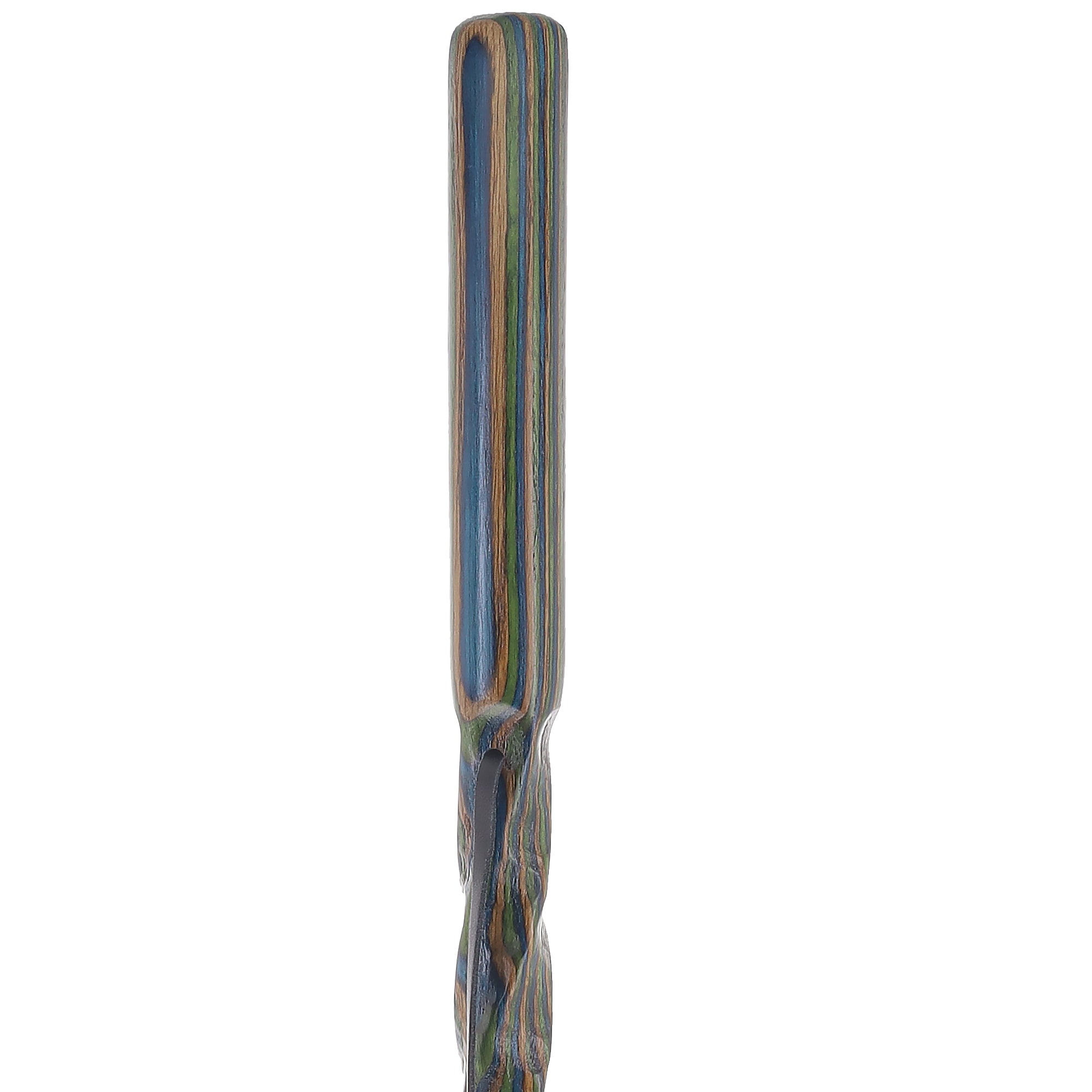 USA-Made Land & Sea Dark Colortone Hiking Staff: Rustic, Compass