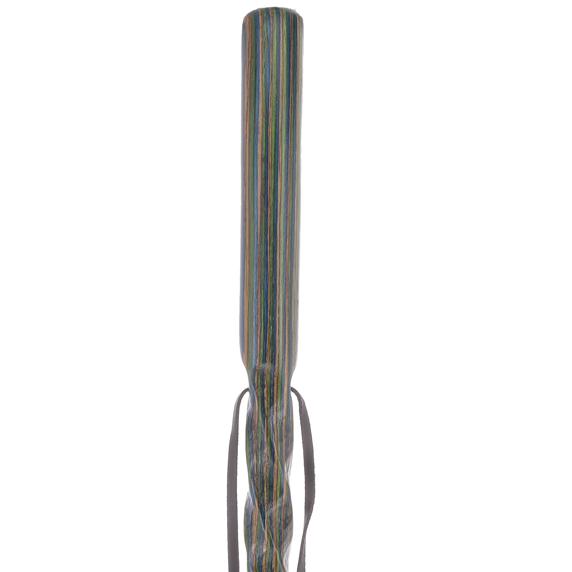 USA-Made Land & Sea Dark Colortone Hiking Staff: Rustic, Compass