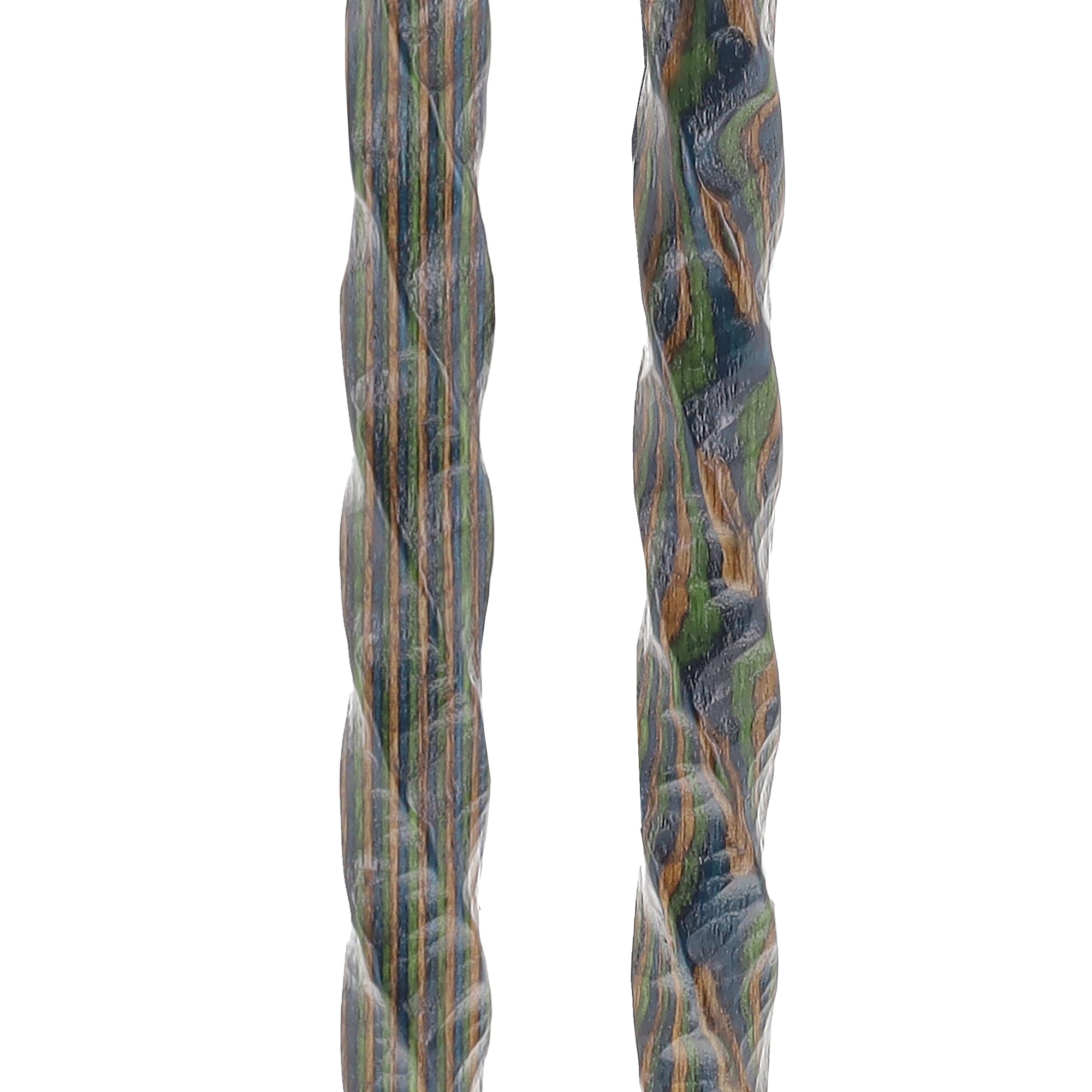 USA-Made Land & Sea Dark Colortone Hiking Staff: Rustic, Compass