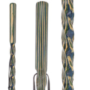 USA-Made Land & Sea Light Colortone Hiking Staff: Rustic, Compass