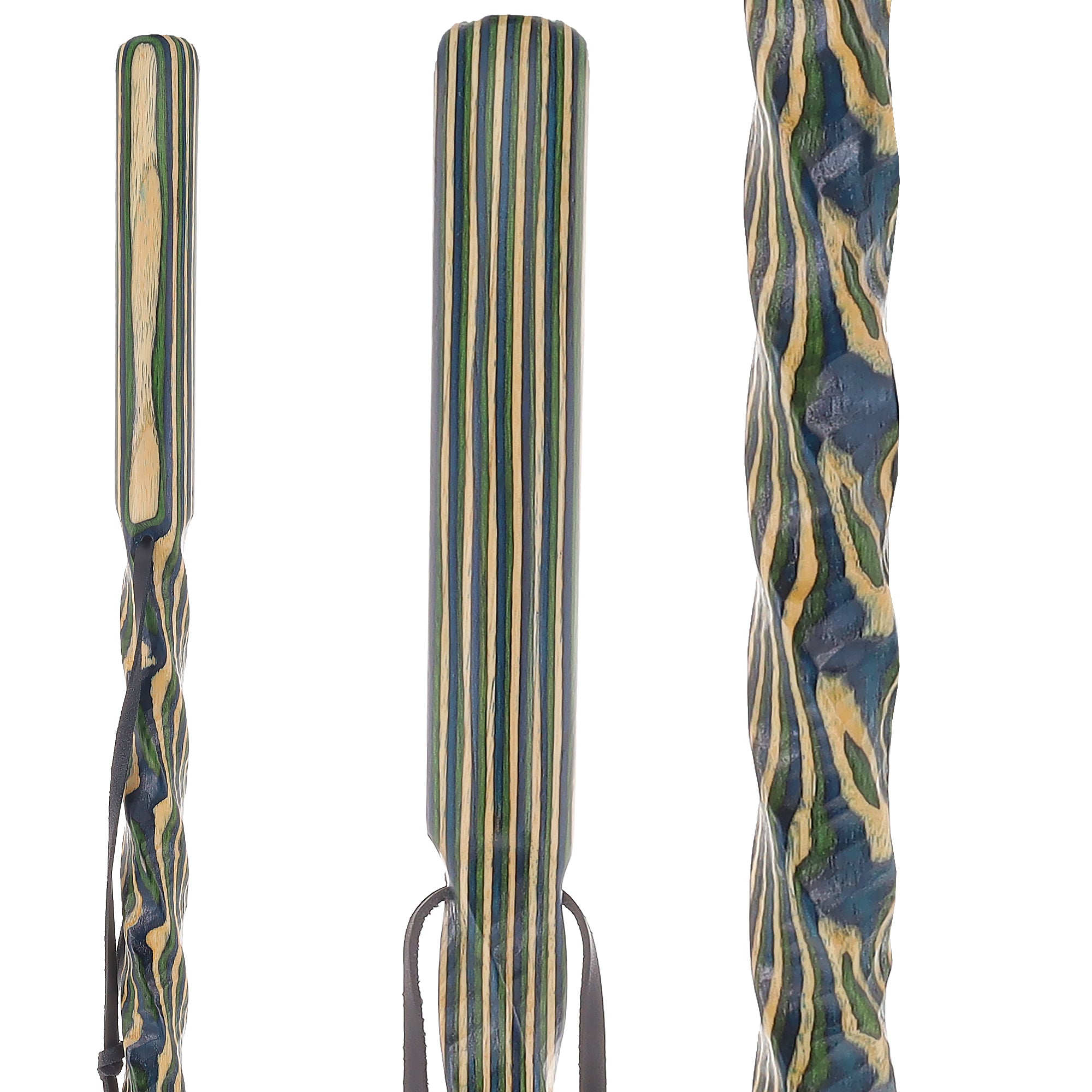USA-Made Land & Sea Light Colortone Hiking Staff: Rustic, Compass