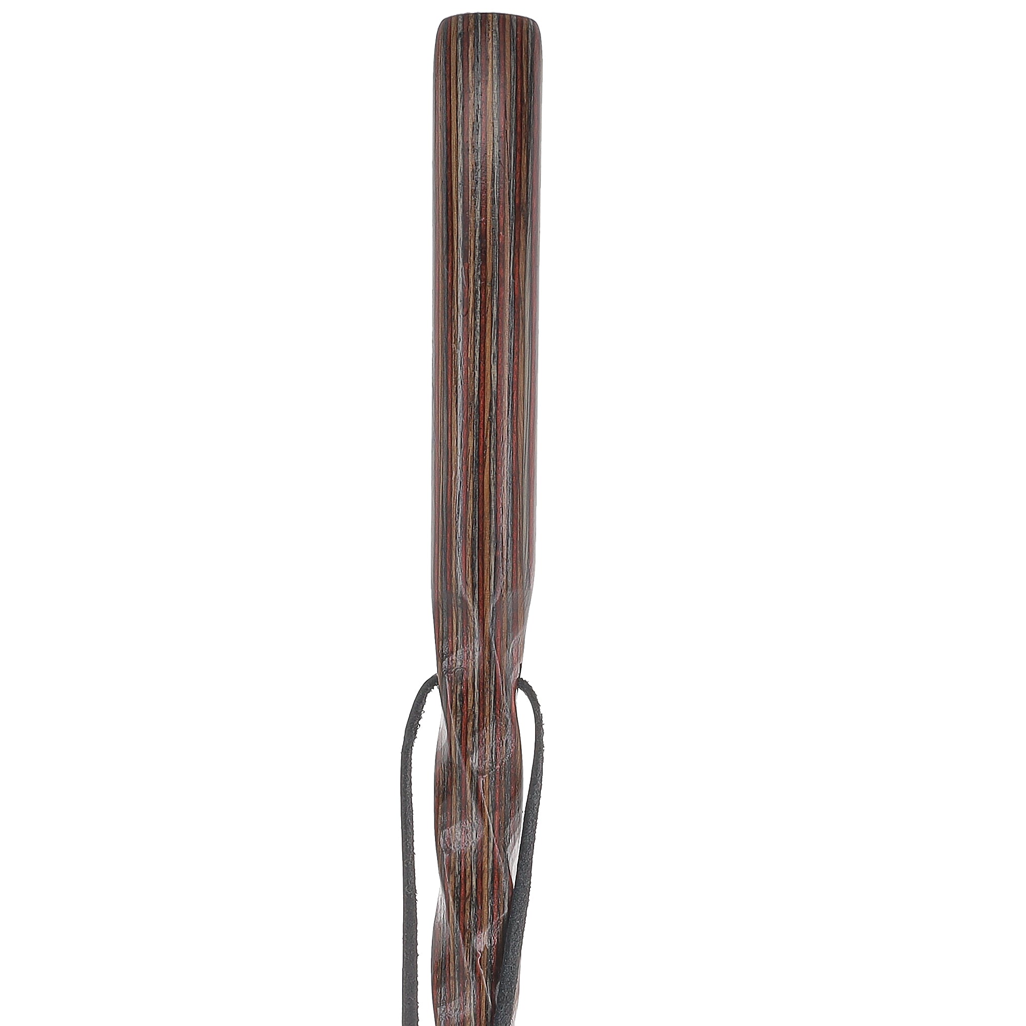 USA-Made Colortone Jacaranda Hiking Staff: Rustic with Compass