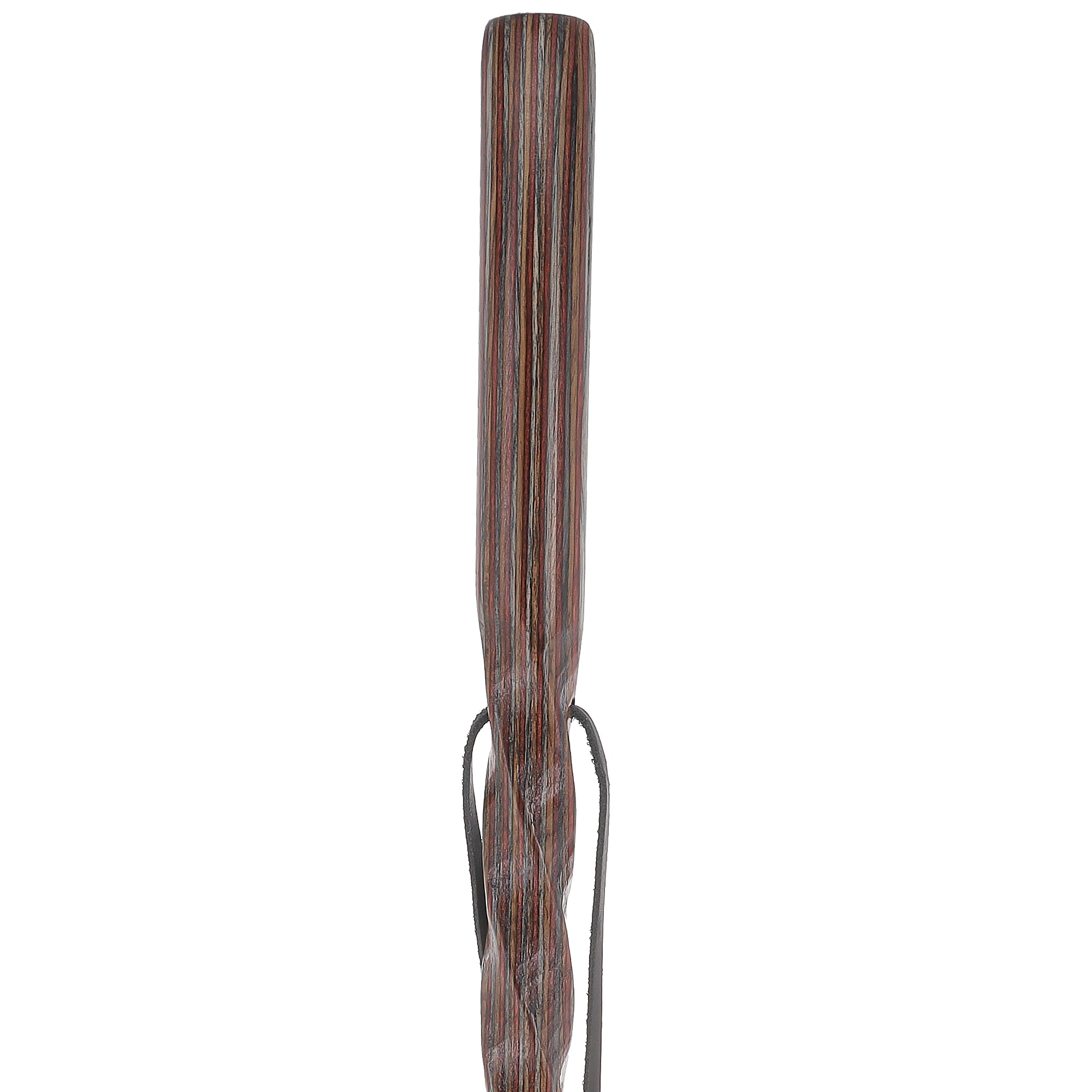 USA-Made Colortone Jacaranda Hiking Staff: Rustic with Compass