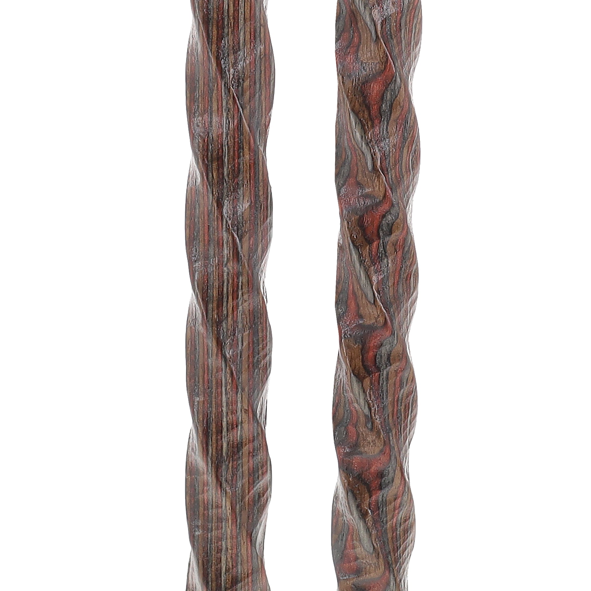 USA-Made Colortone Jacaranda Hiking Staff: Rustic with Compass