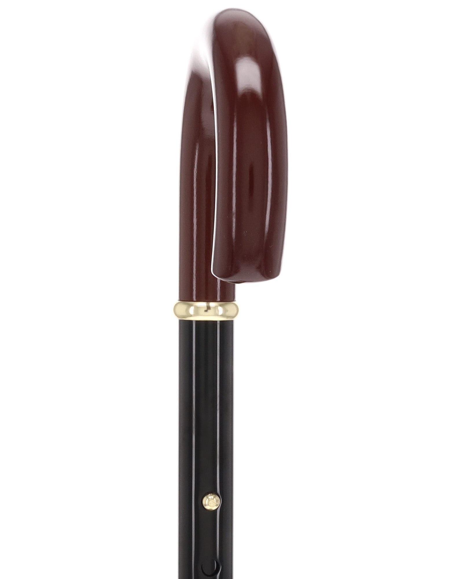 Folding Cane: Solid wood Crook Handle & aluminum shaft