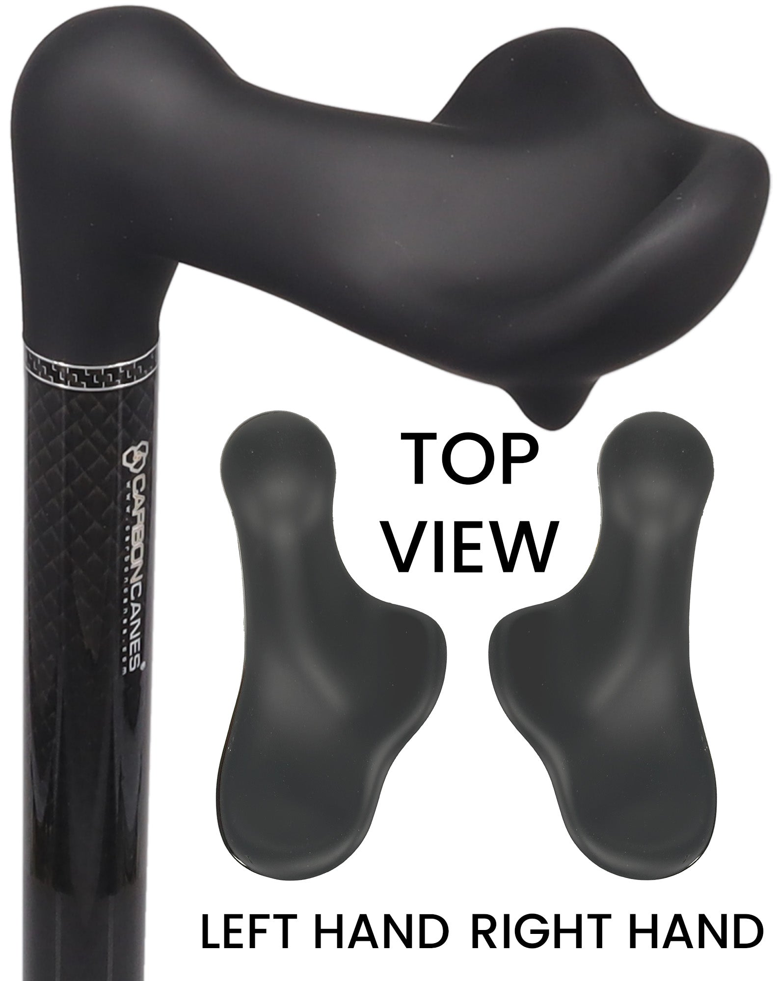 Lightweight & Adjustable: High-Tech Carbon Fiber Palm Grip Cane