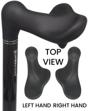 Lightweight & Adjustable: High-Tech Carbon Fiber Palm Grip Cane