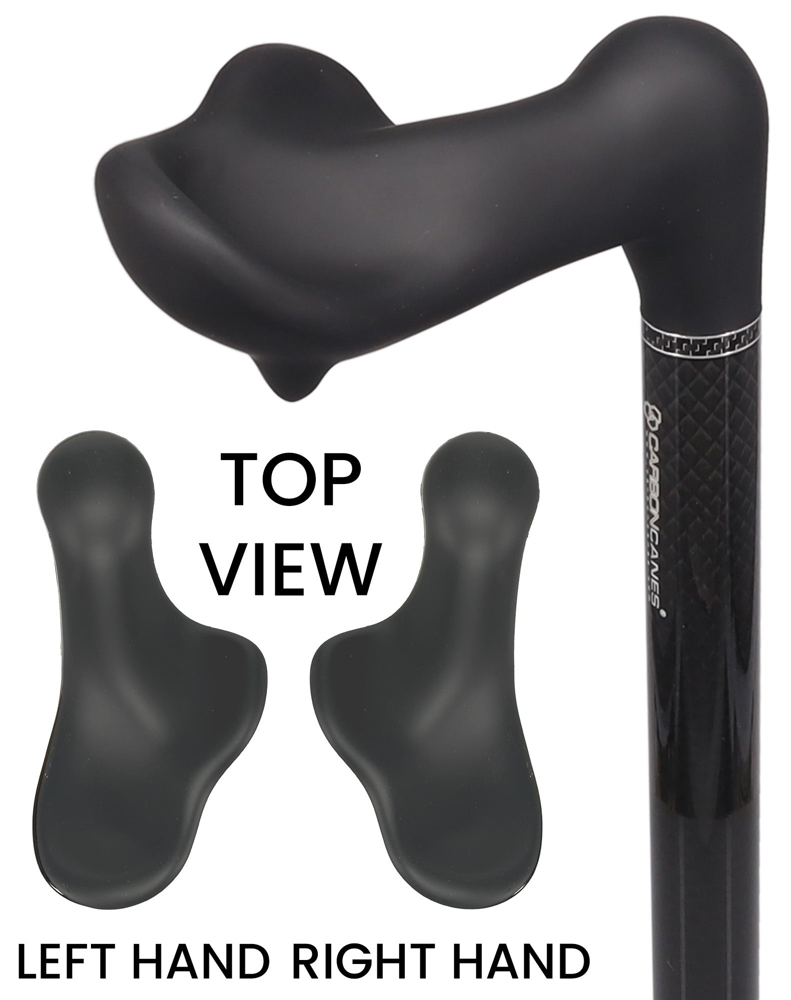 Lightweight & Adjustable: High-Tech Carbon Fiber Palm Grip Cane