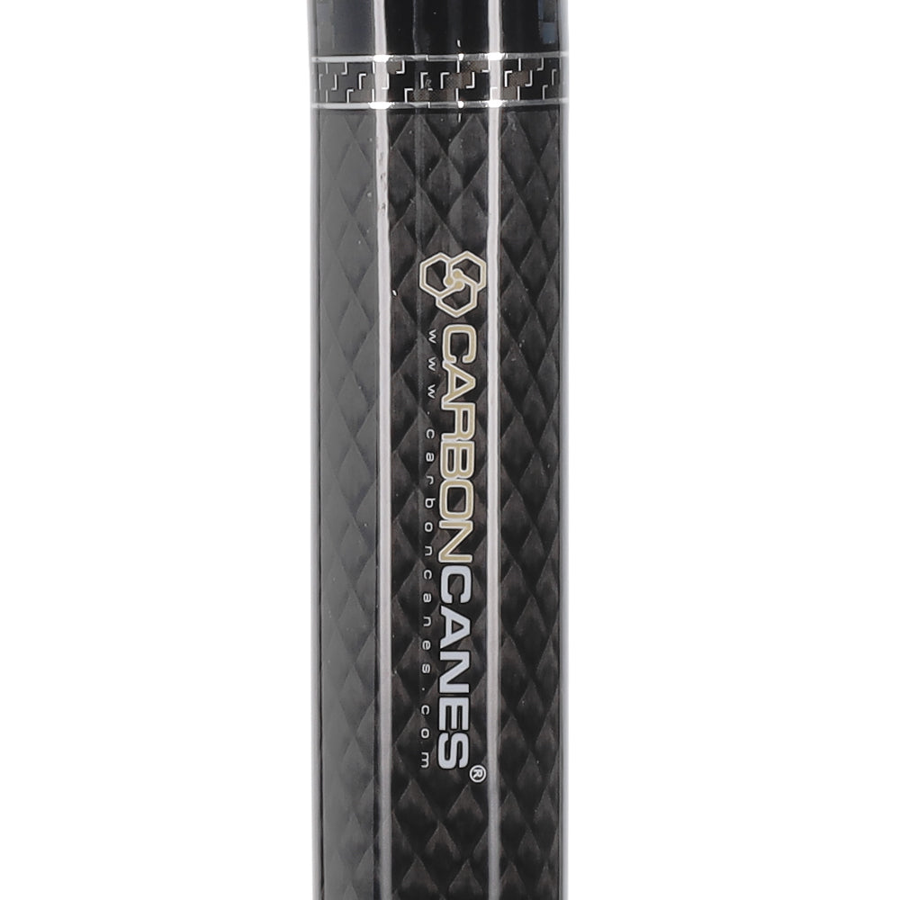Sleek Carbon Fiber Cane: Mesh Pattern, Black Handle