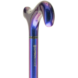Exclusive Color-Changing Metallic Blue Cane: Carbon Fiber