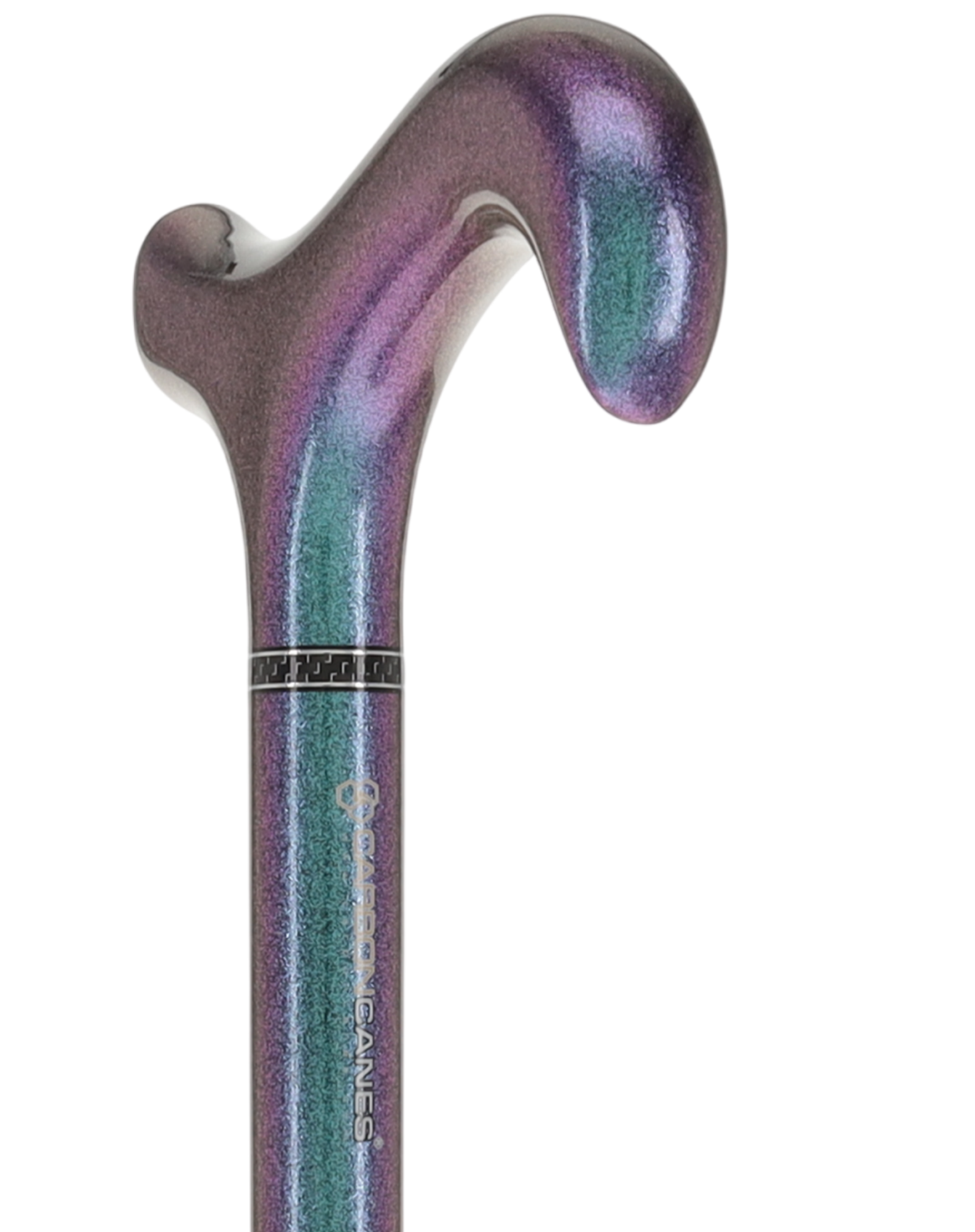 The Northern Lights Metallic Derby Carbon Fiber Walking Cane