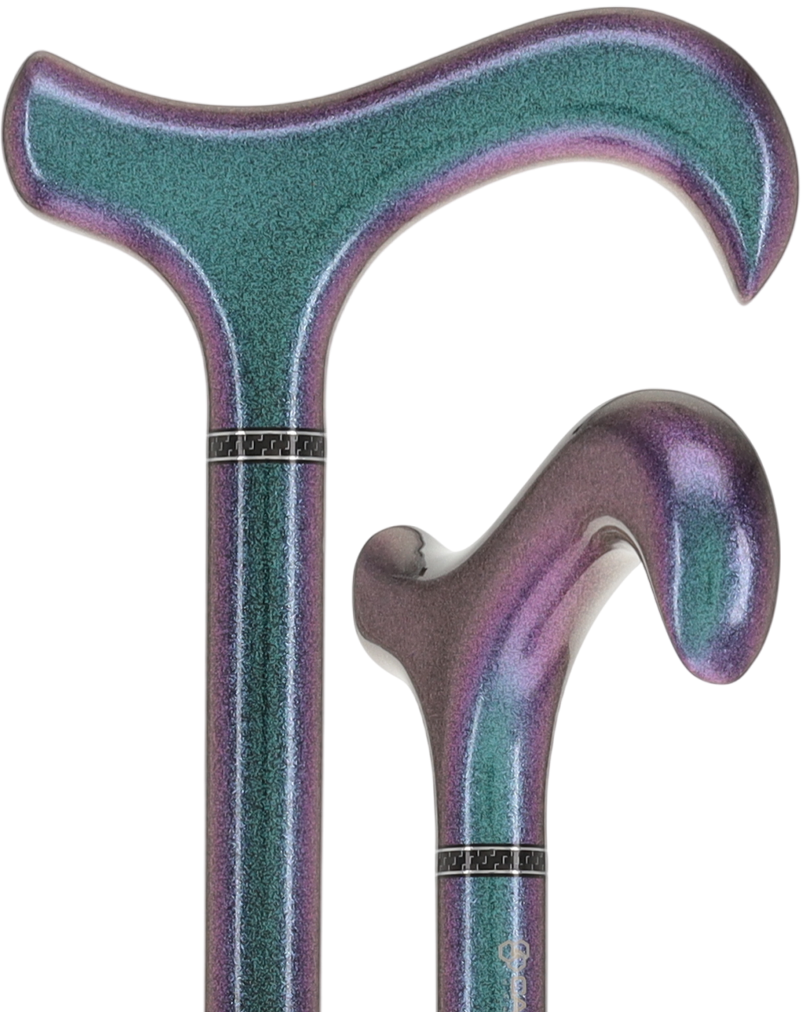 The Northern Lights Metallic Derby Carbon Fiber Walking Cane