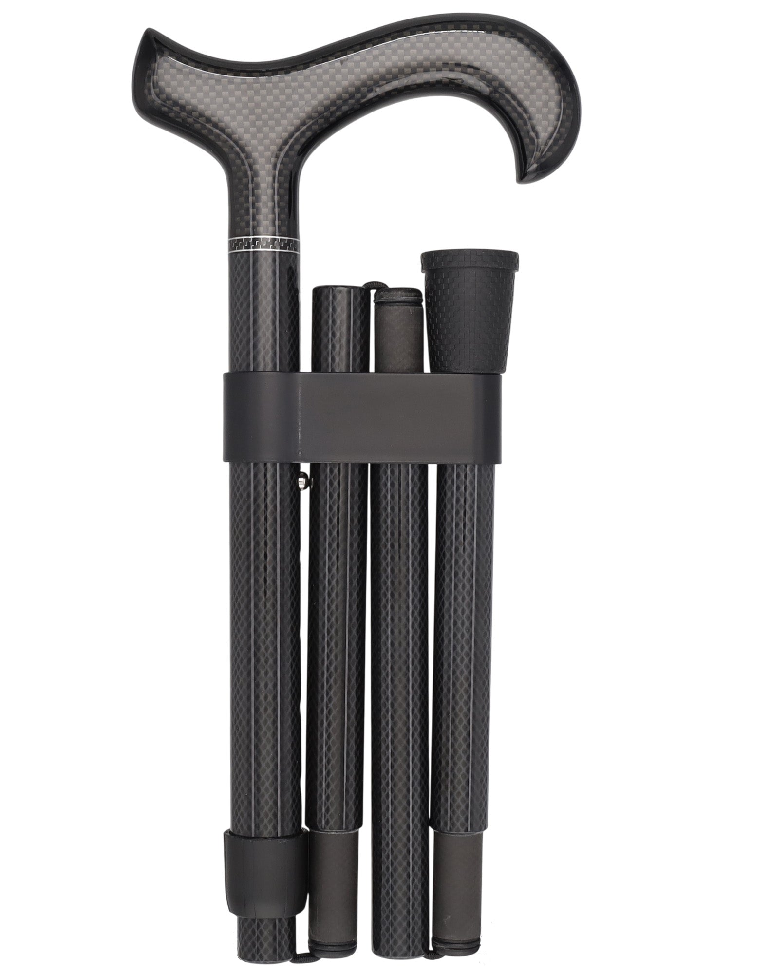 Lightweight Mesh Carbon Fiber Cane - Foldable & Adjust