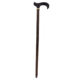 Scratch and Dent Sandalwood Wide Handle Walking Cane w/ Blackthorn Shaft (limited supply) V2031