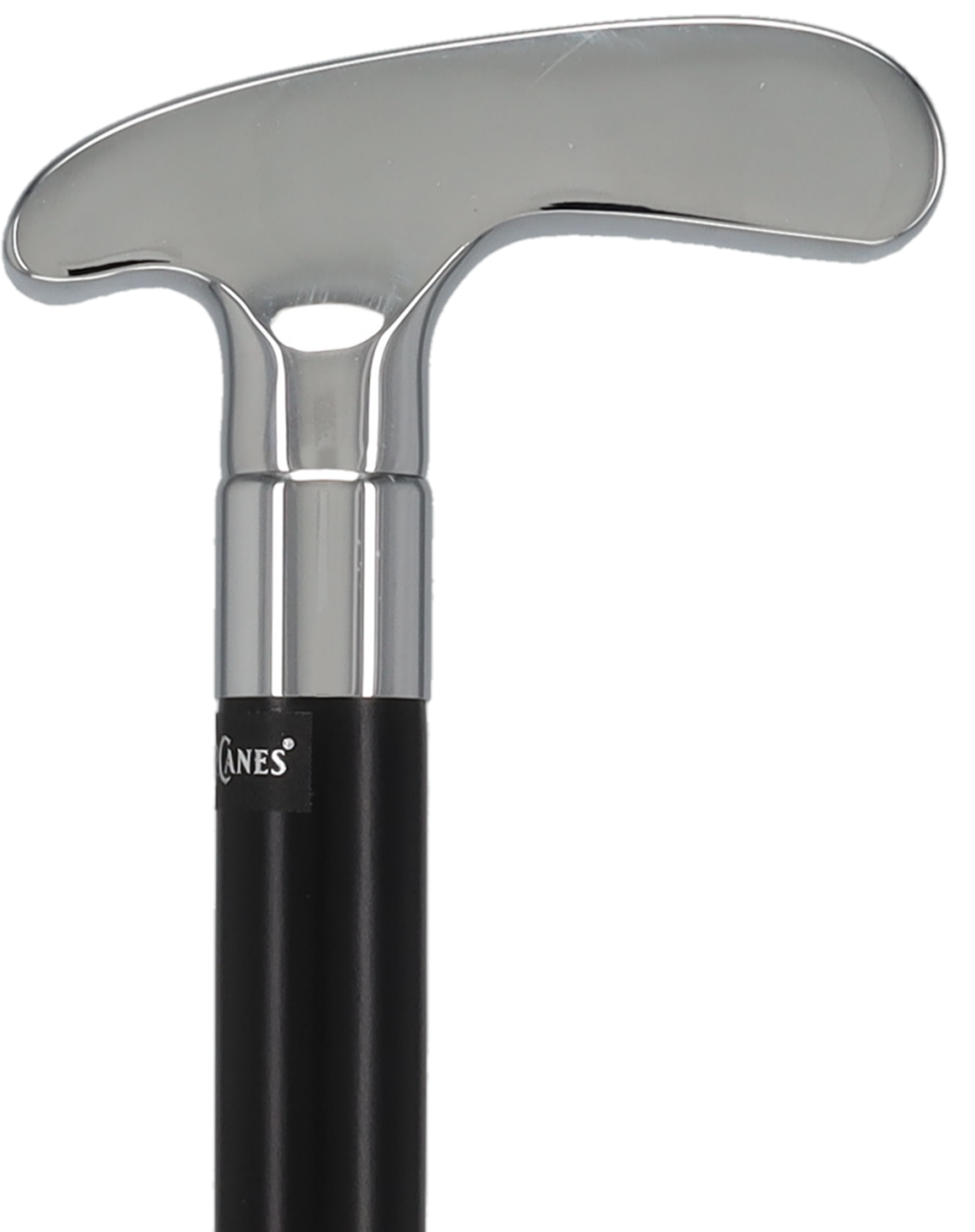 Golf Enthusiast's Chrome Plated Putter Cane: Beechwood Shaft