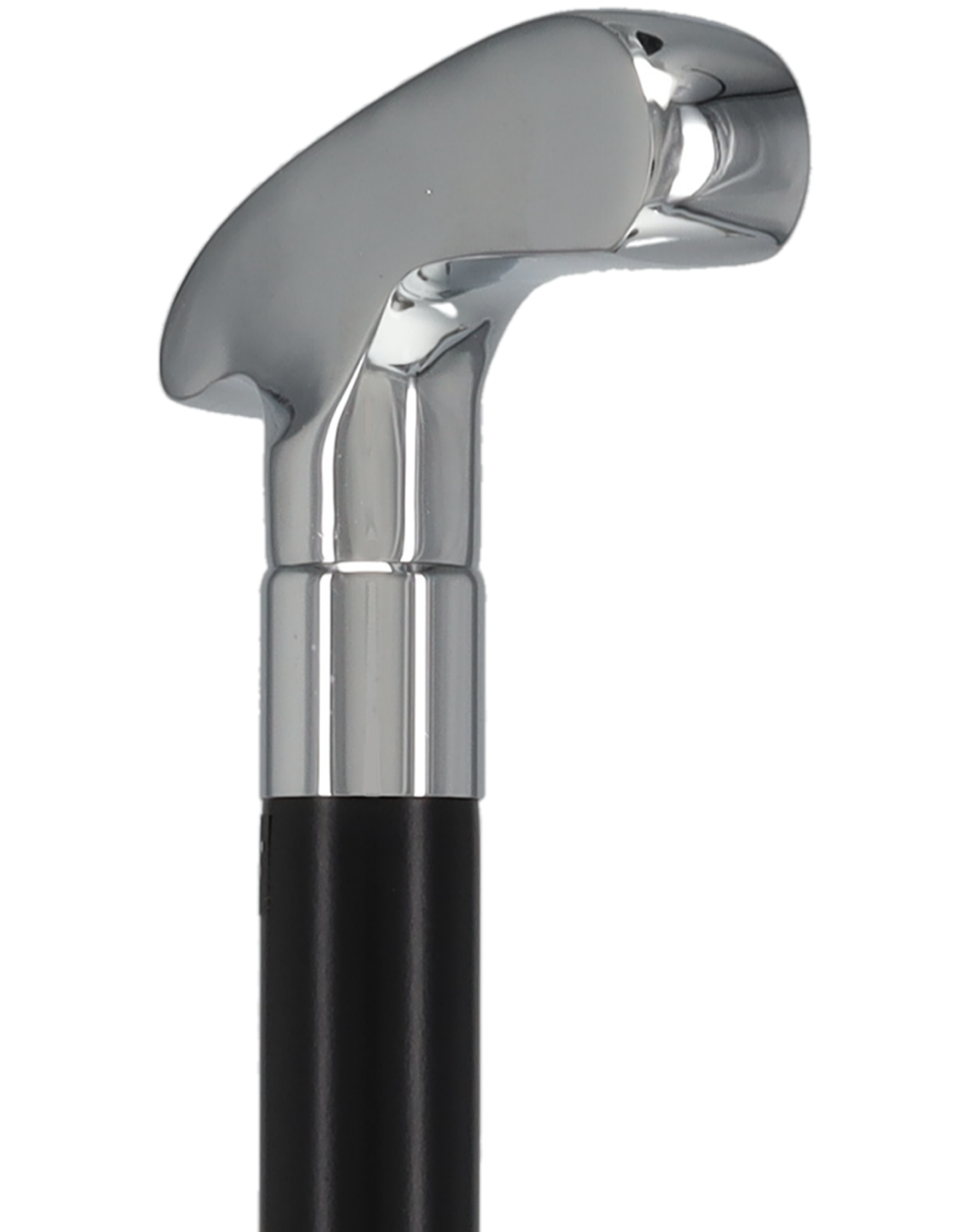 Golf Enthusiast's Chrome Plated Putter Cane: Beechwood Shaft