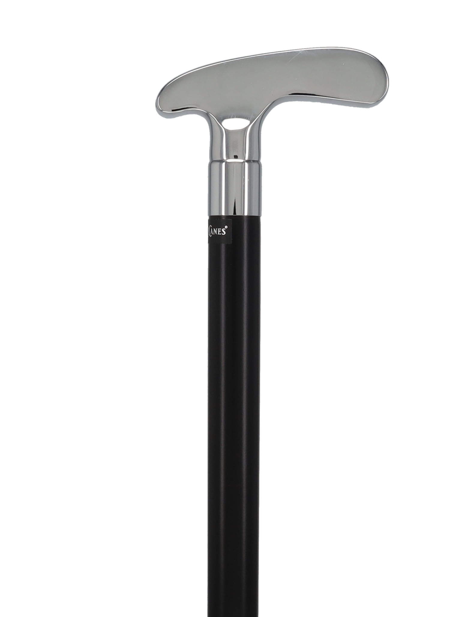 Golf Enthusiast's Chrome Plated Putter Cane: Beechwood Shaft