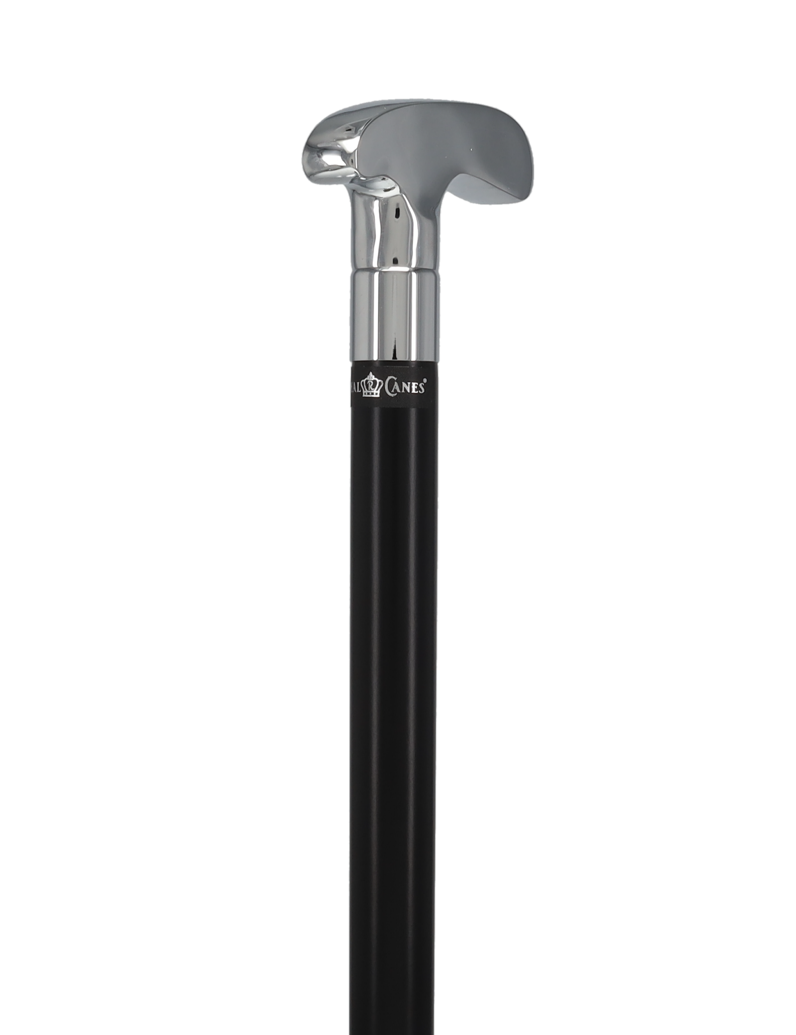 Golf Enthusiast's Chrome Plated Putter Cane: Beechwood Shaft