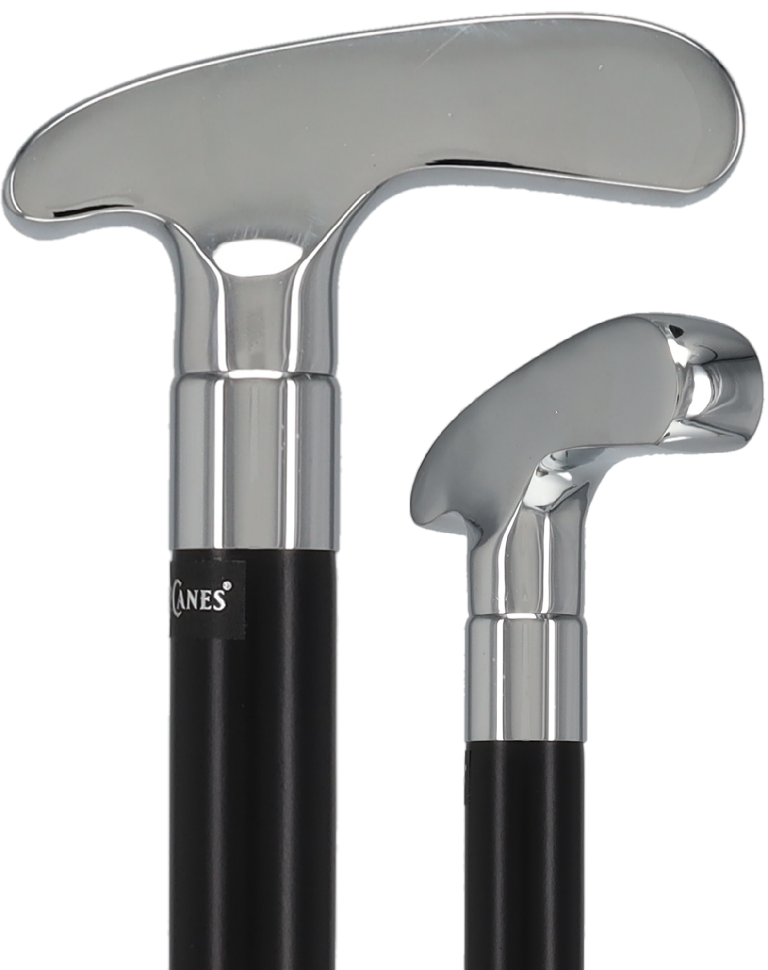Golf Enthusiast's Chrome Plated Putter Cane: Beechwood Shaft