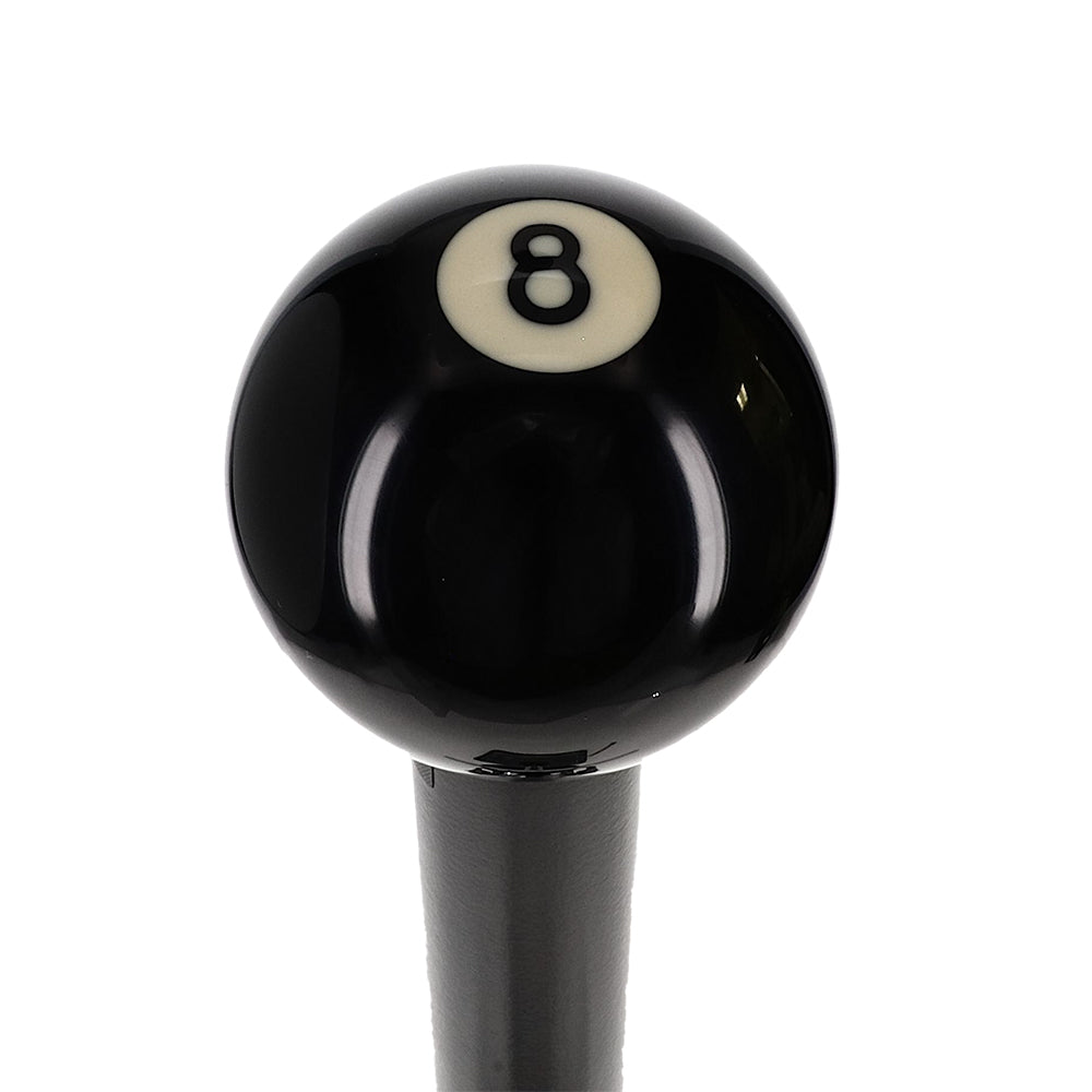 Genuine 8-Ball Handle Walking Stick: Black Beechwood & Brass