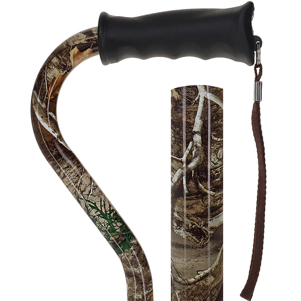 Licensed Realtree Camo Cane: Adjustable & Comfort Grip