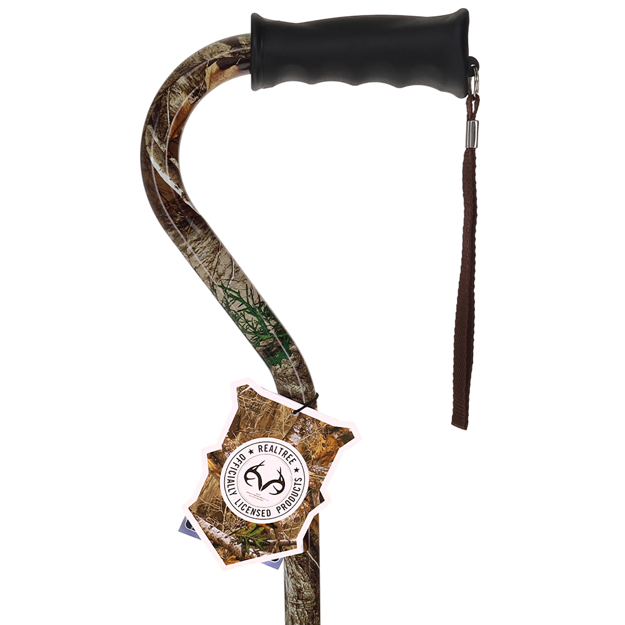 Licensed Realtree Camo Cane: Adjustable & Comfort Grip