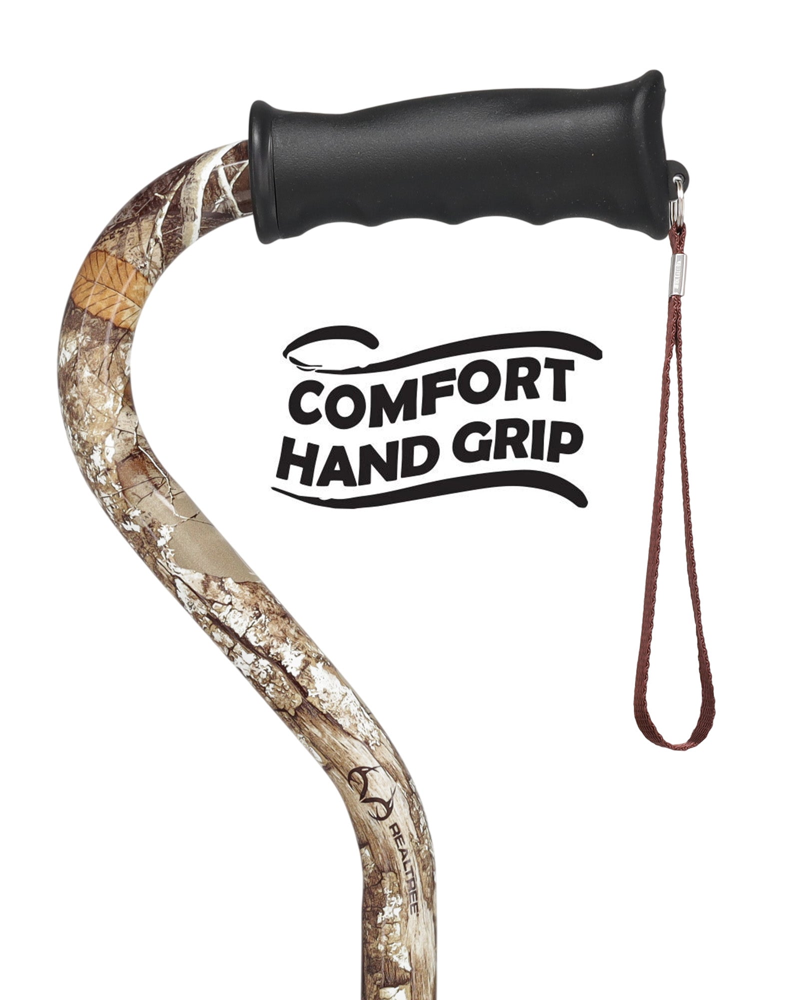 Licensed Realtree Camo Cane: Adjustable & Comfort Grip